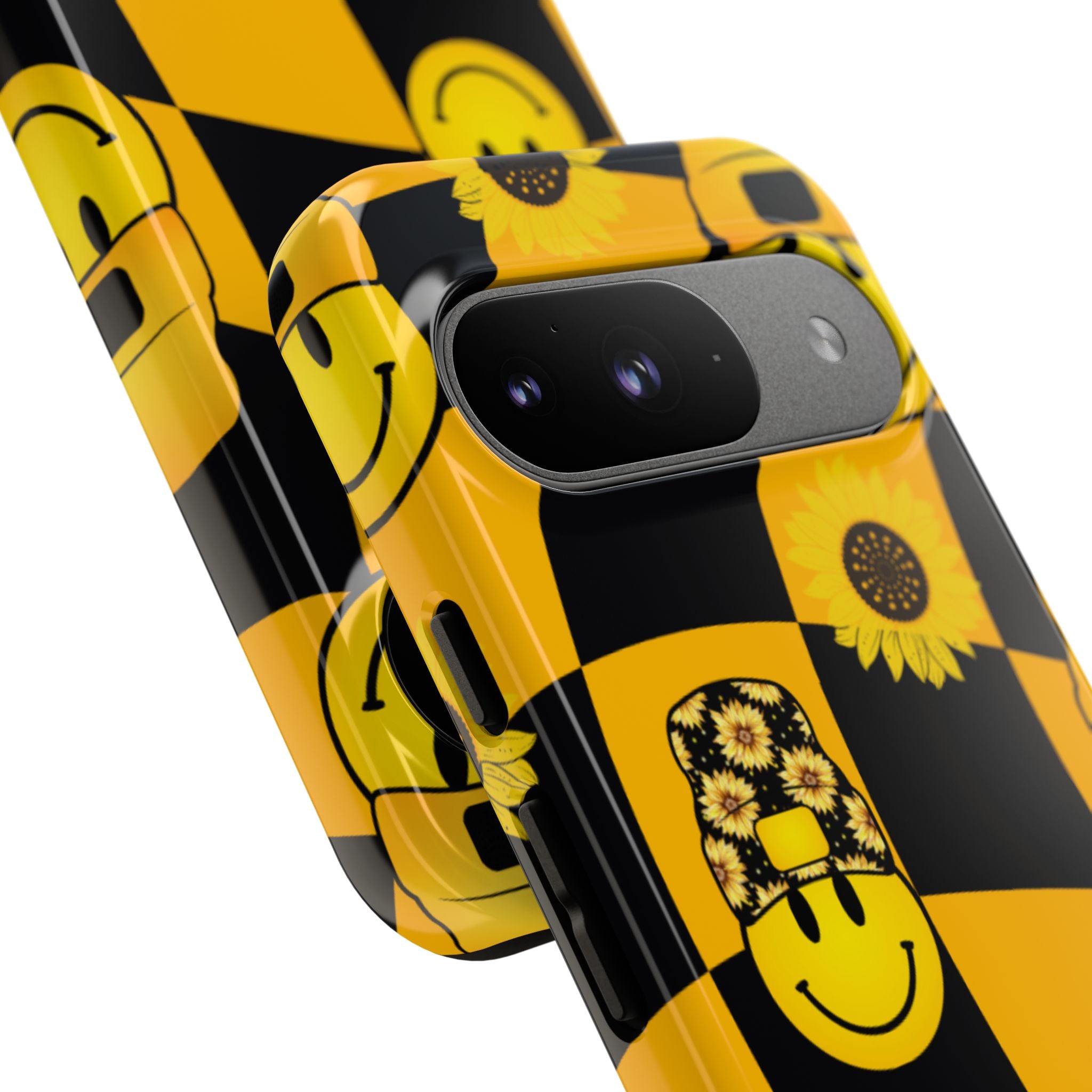 Joyful Checkered Smiles - Google Pixel Case