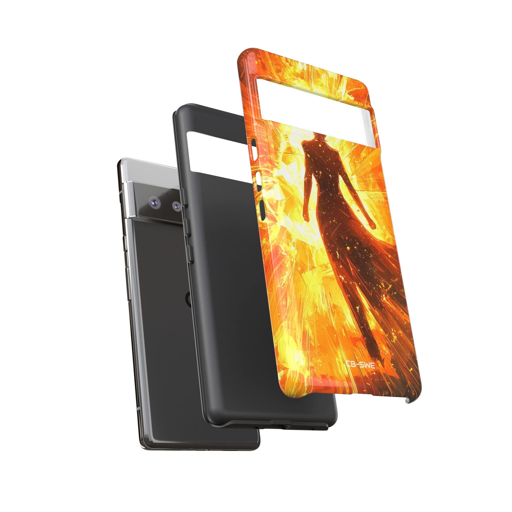 Fiery Energy Erupts - Google Pixel Case