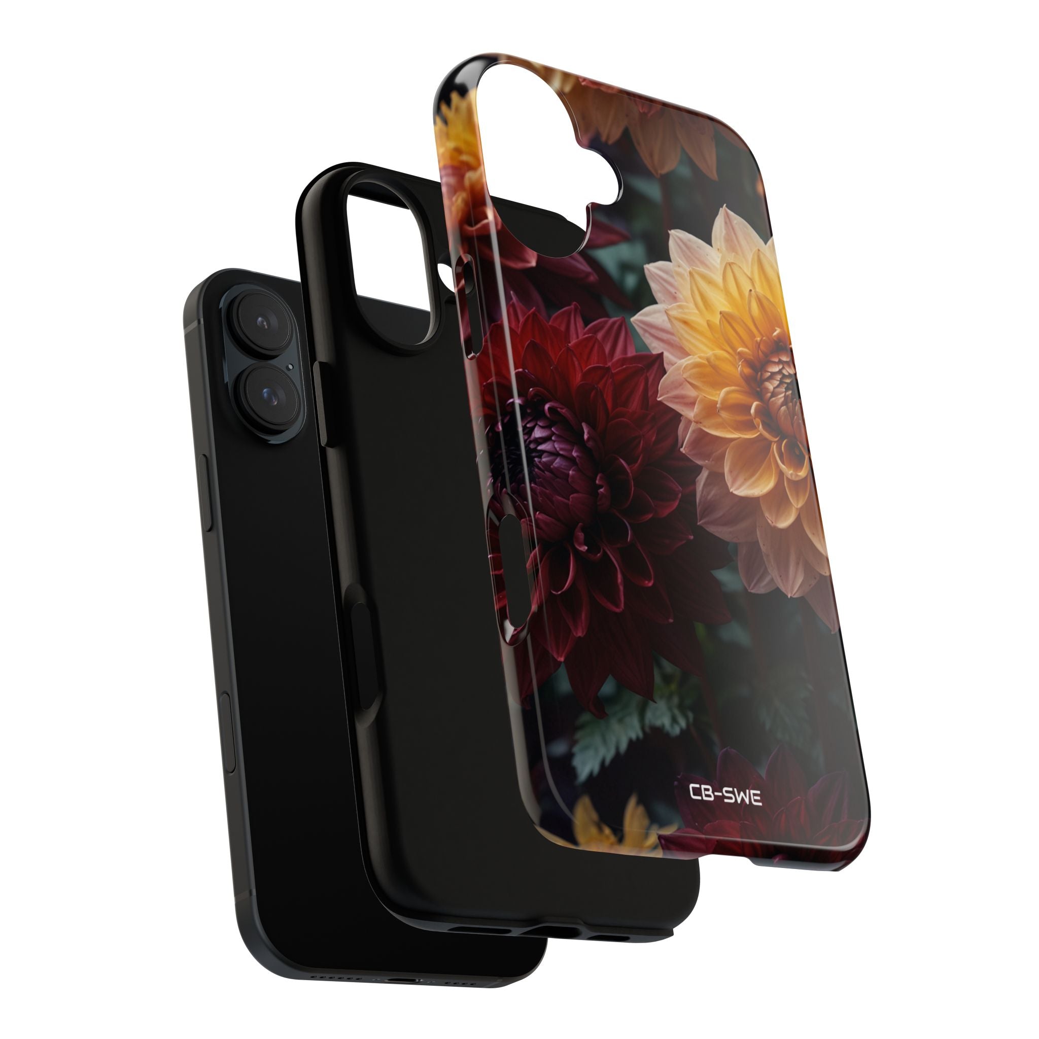 Dahlias Embrace Light - iPhone Case