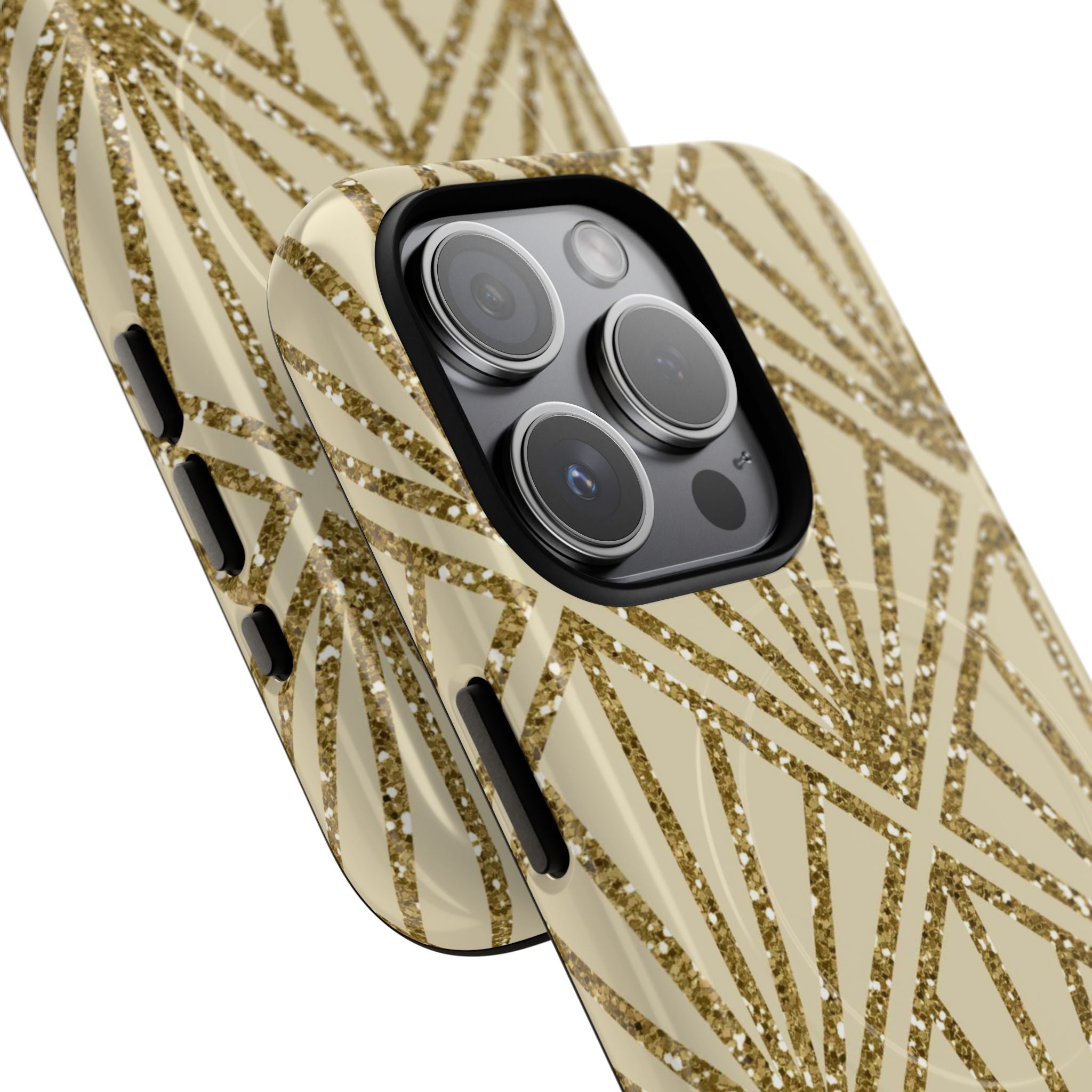 Gold Diamond Radiance iPhone 15 Pro Case - Tough+