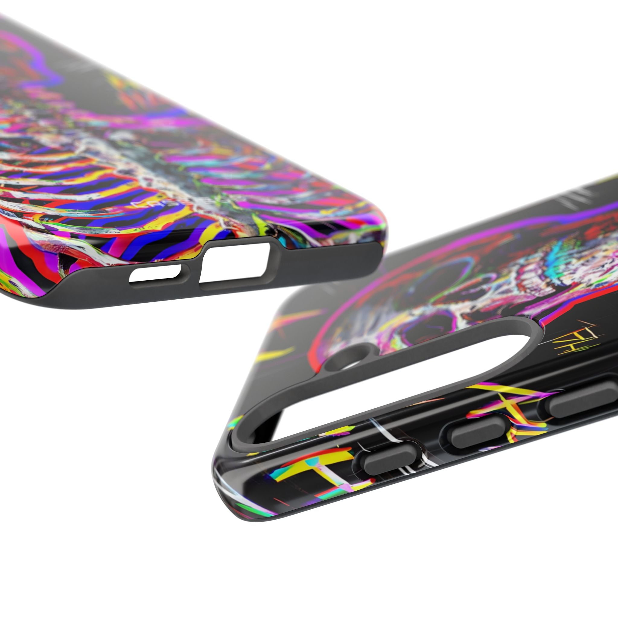 Neon Skeleton Laugh Samsung S25 Plus Case - Tough