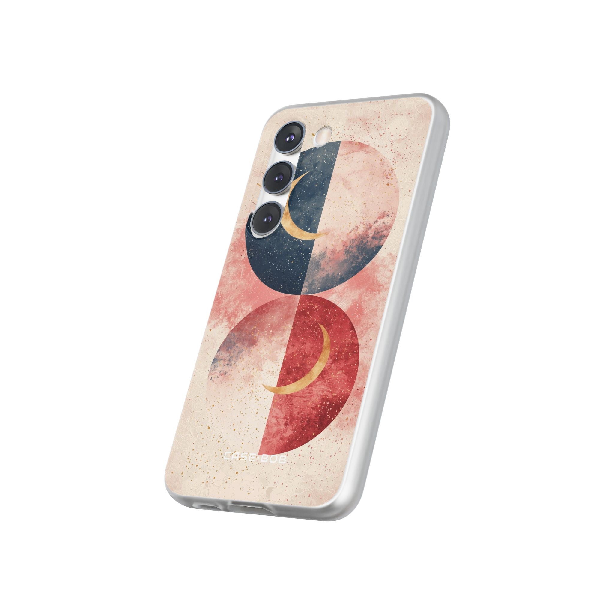 Golden Crescent Circles Samsung S23 Case - Soft