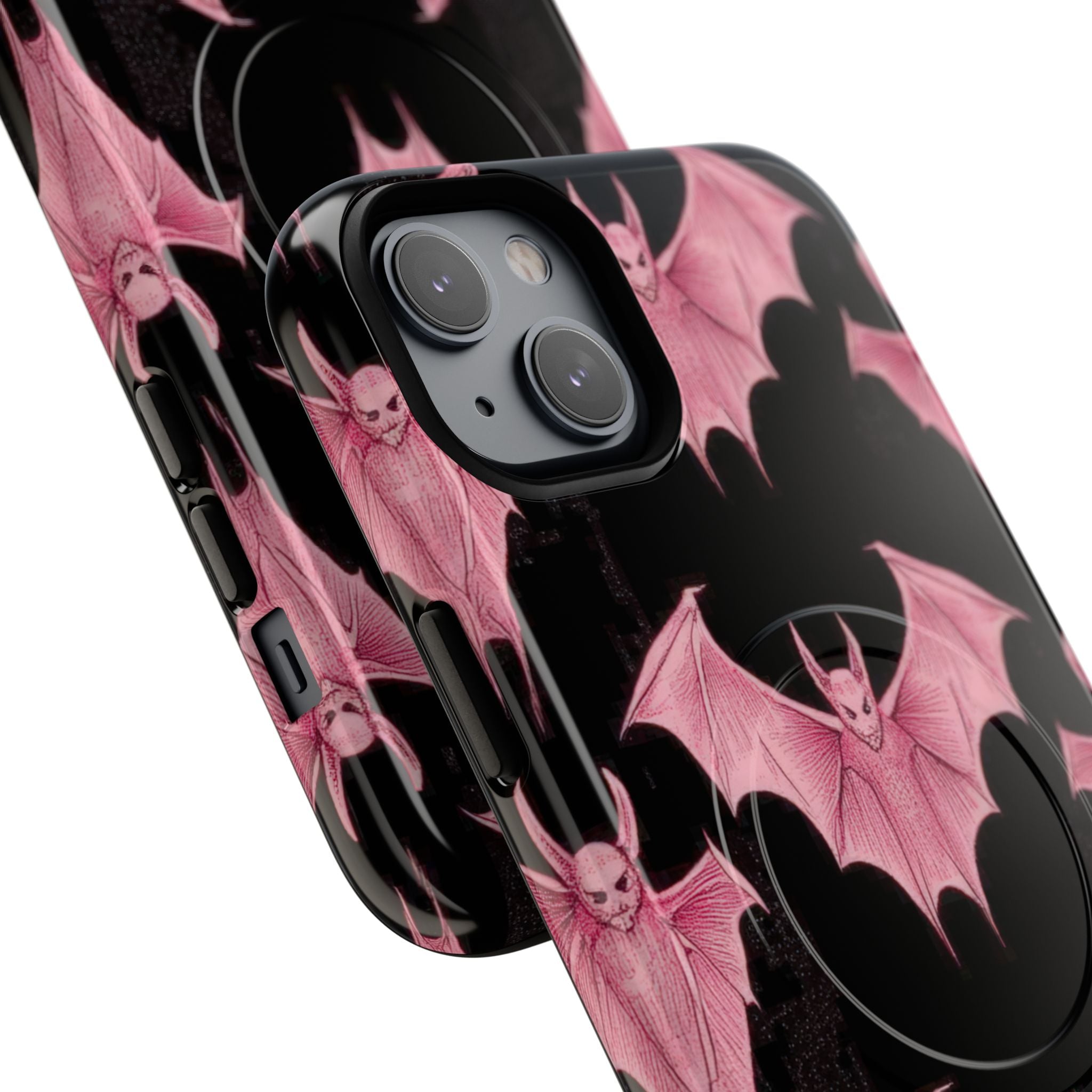 Pink Batwave iPhone 14 Plus Case - Tough+