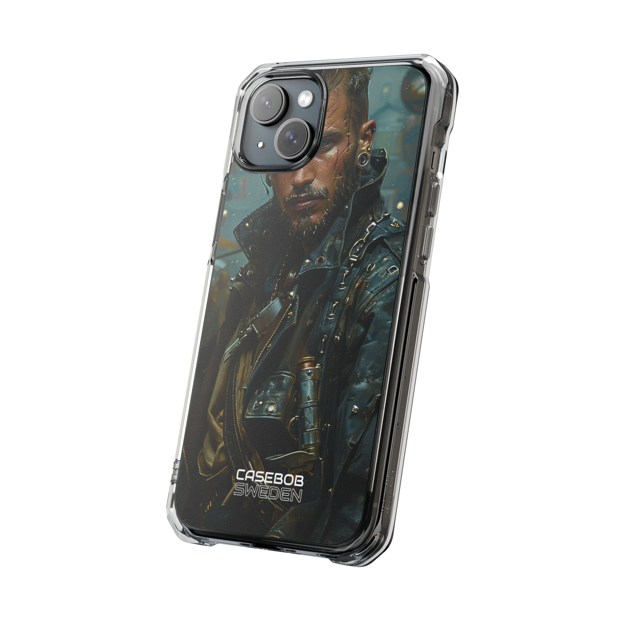 Cyber Rebel Portrait iPhone 15 - Impact Clear+
