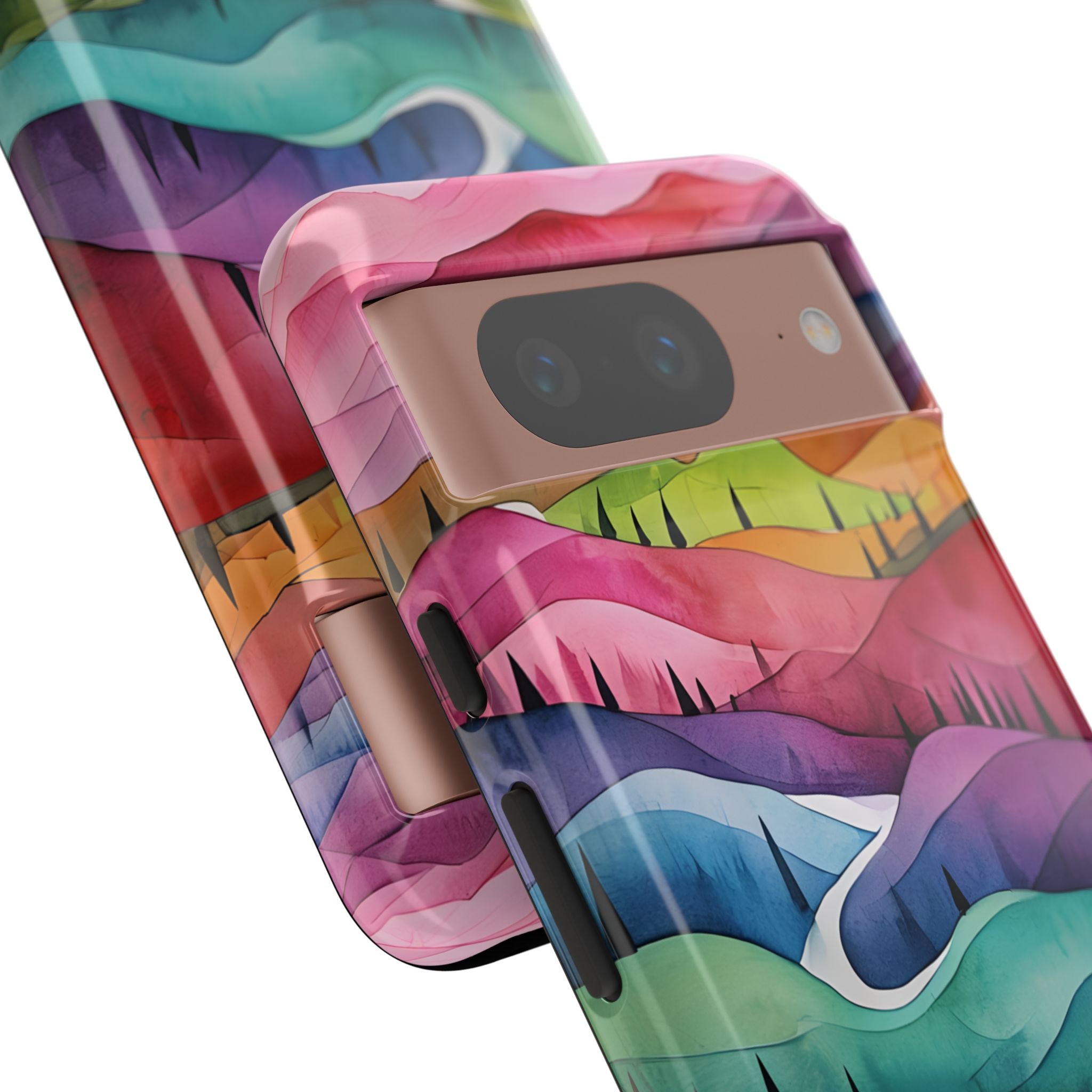 Whimsical Colorful Valleys - Google Pixel Case