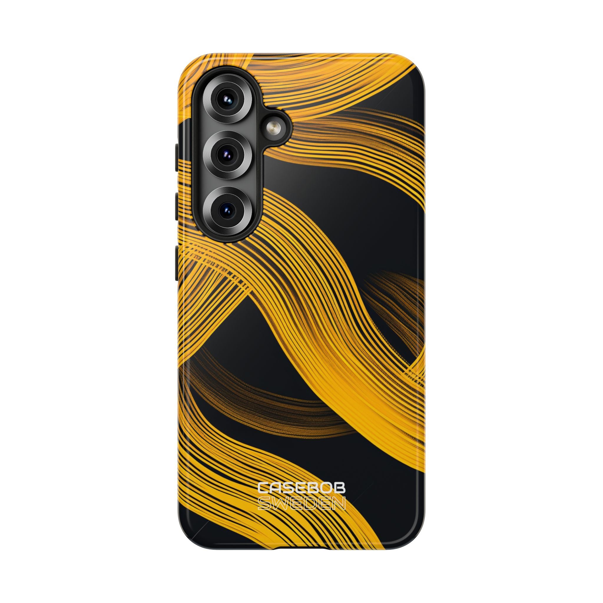 Gele Flow Lijnen Samsung S25 - Tough