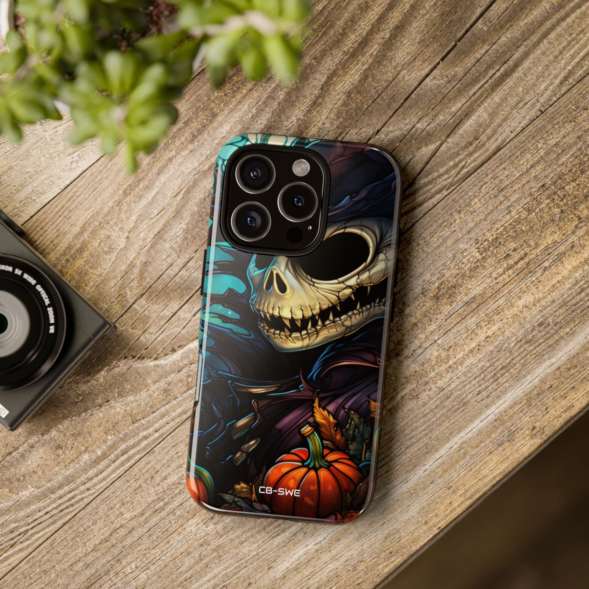 Skull Grins Brightly - iPhone Case