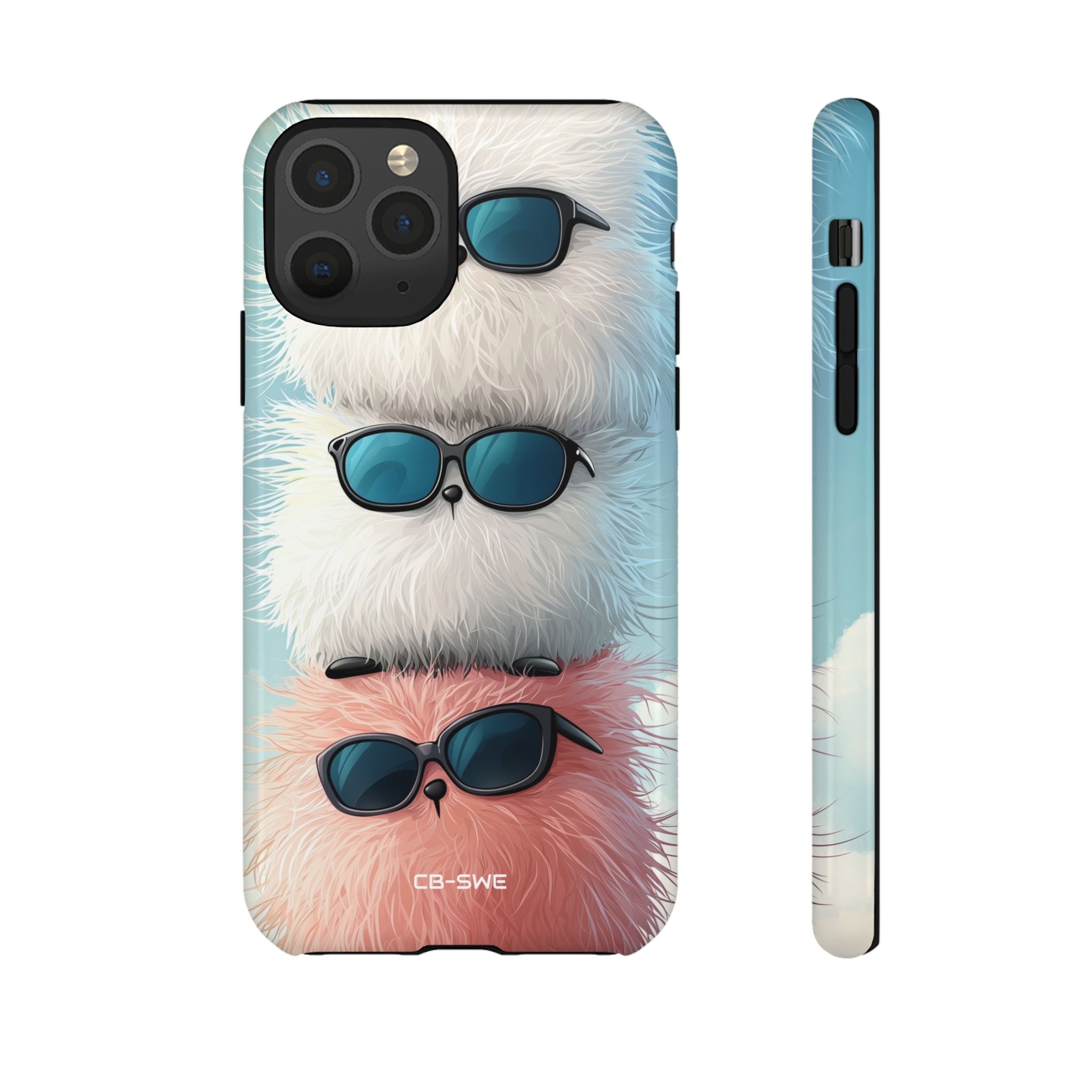 Fluffy Creatures Stack - iPhone Case