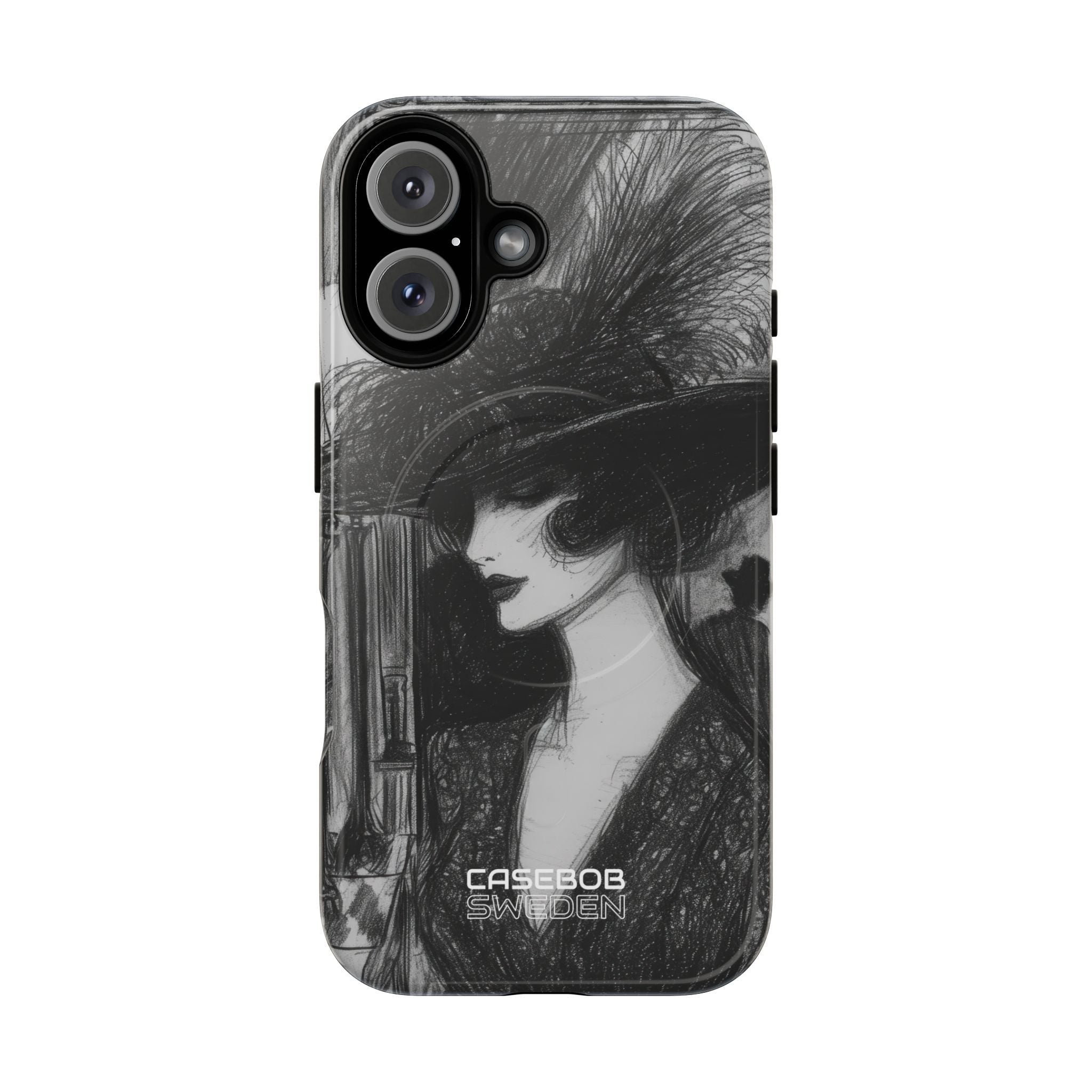 Vintage Feather Elegance iPhone 16 - Tough+
