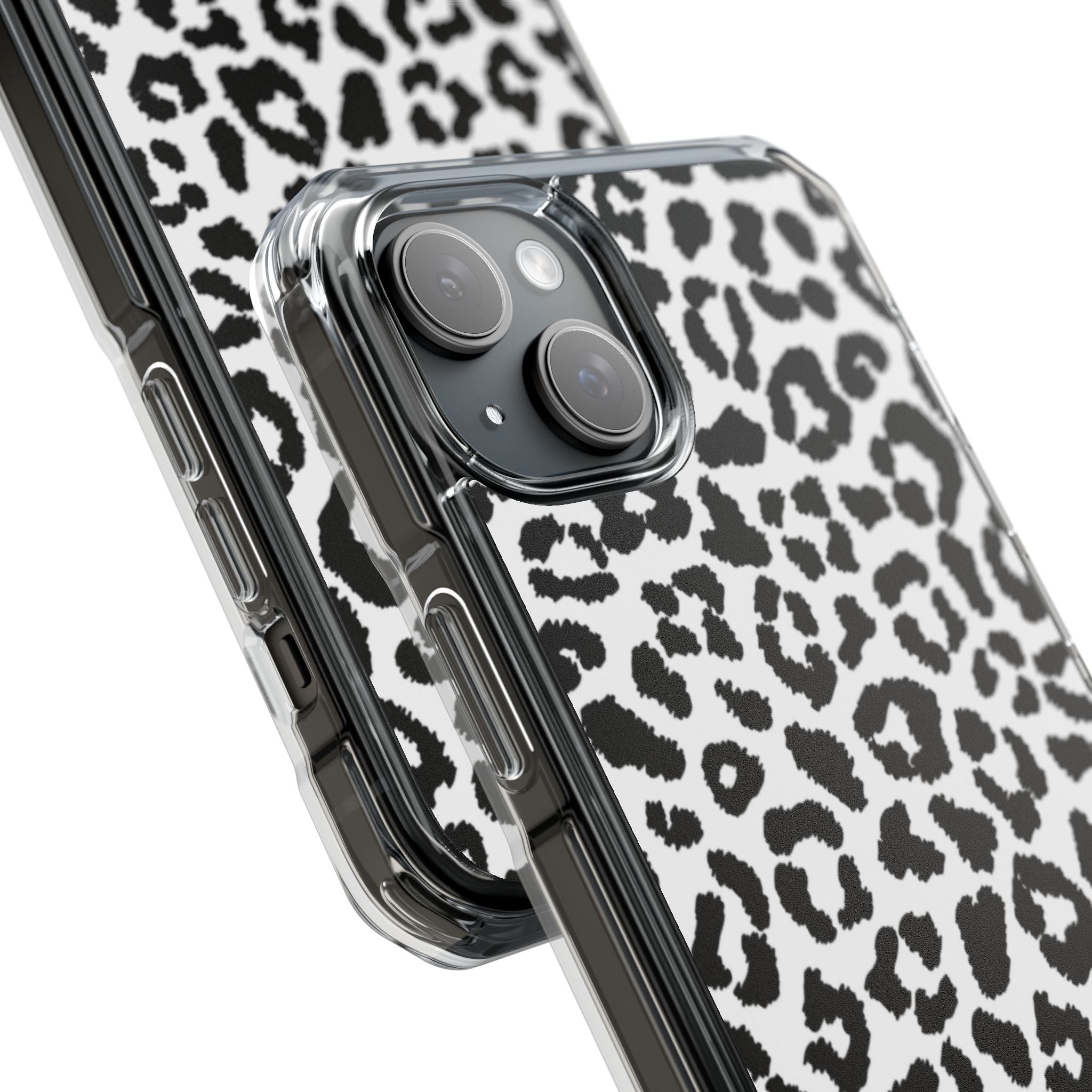 Monochrome Leopard Essence iPhone Case - Impact