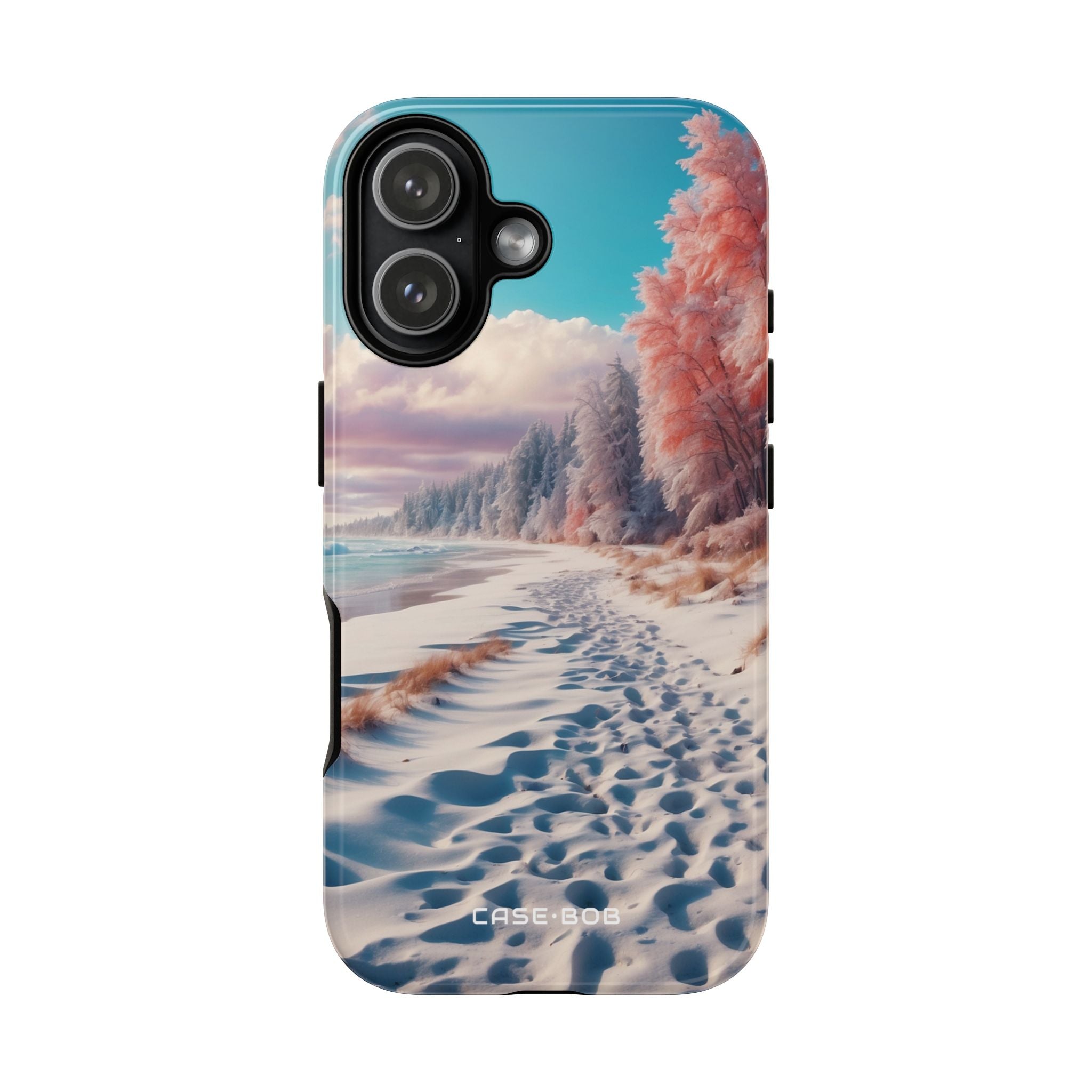Snowy Footprints iPhone 17 Case - Tough