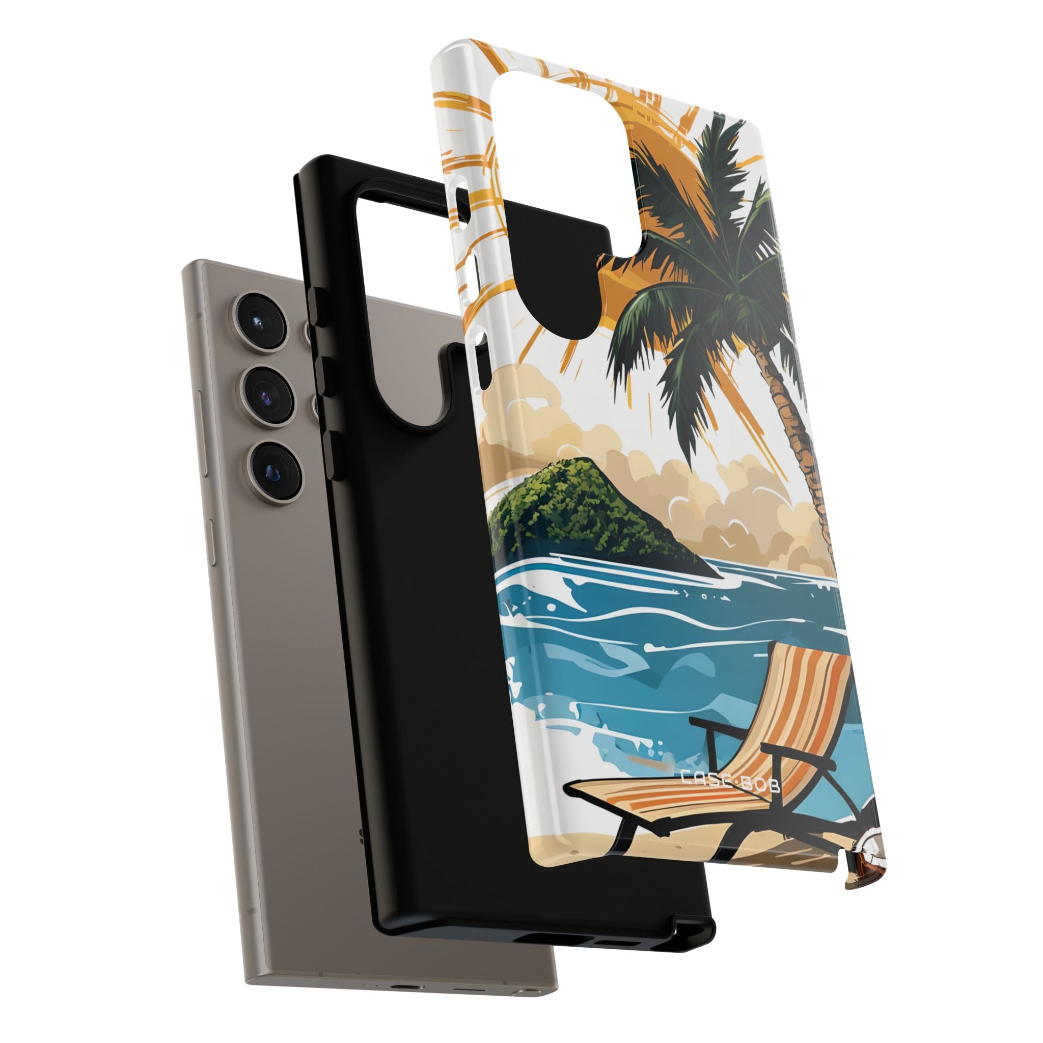 Sunny Palm Breeze Samsung S24 Ultra Case - Tough