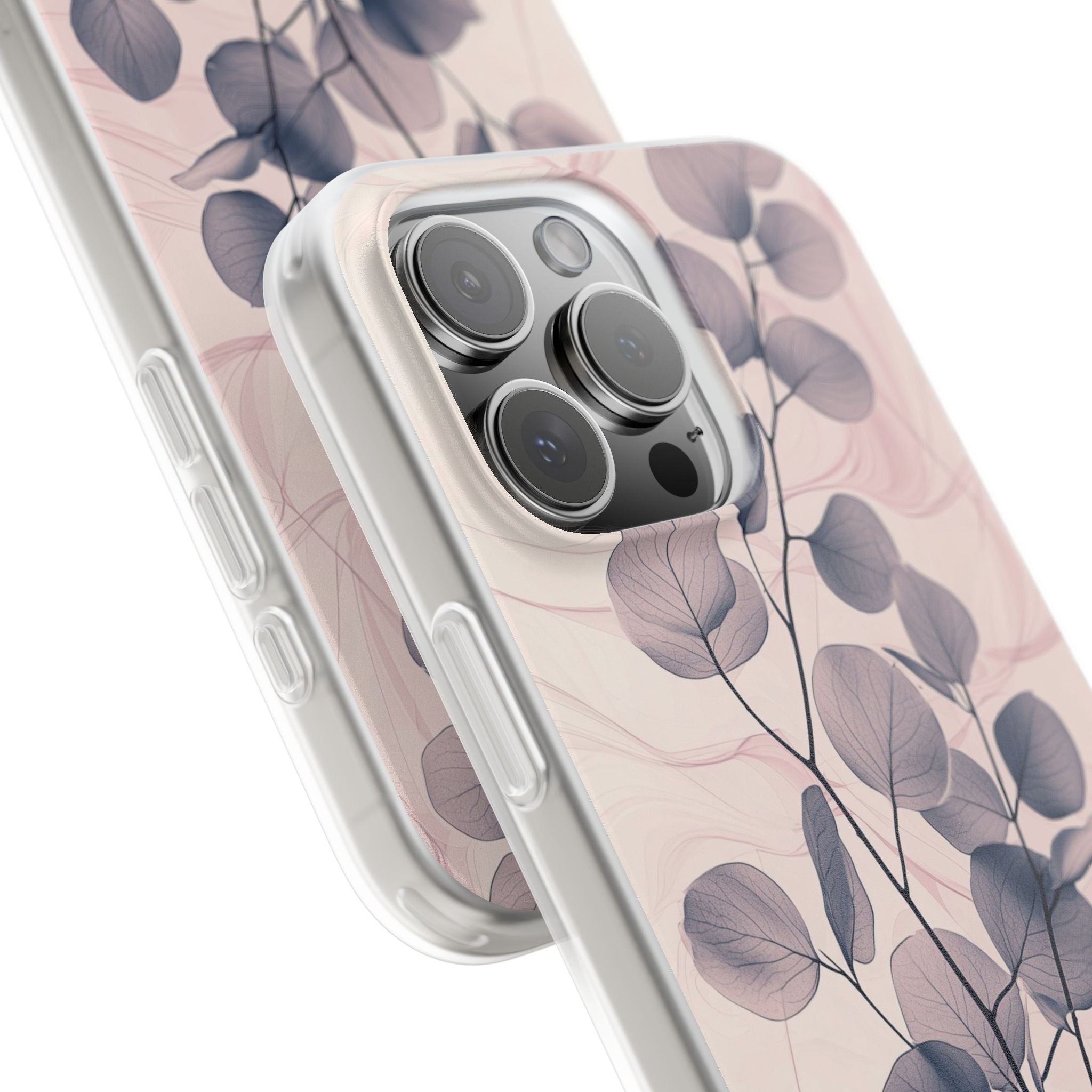 Veined Leaf Whisper iPhone 16 Pro Max Case - Soft