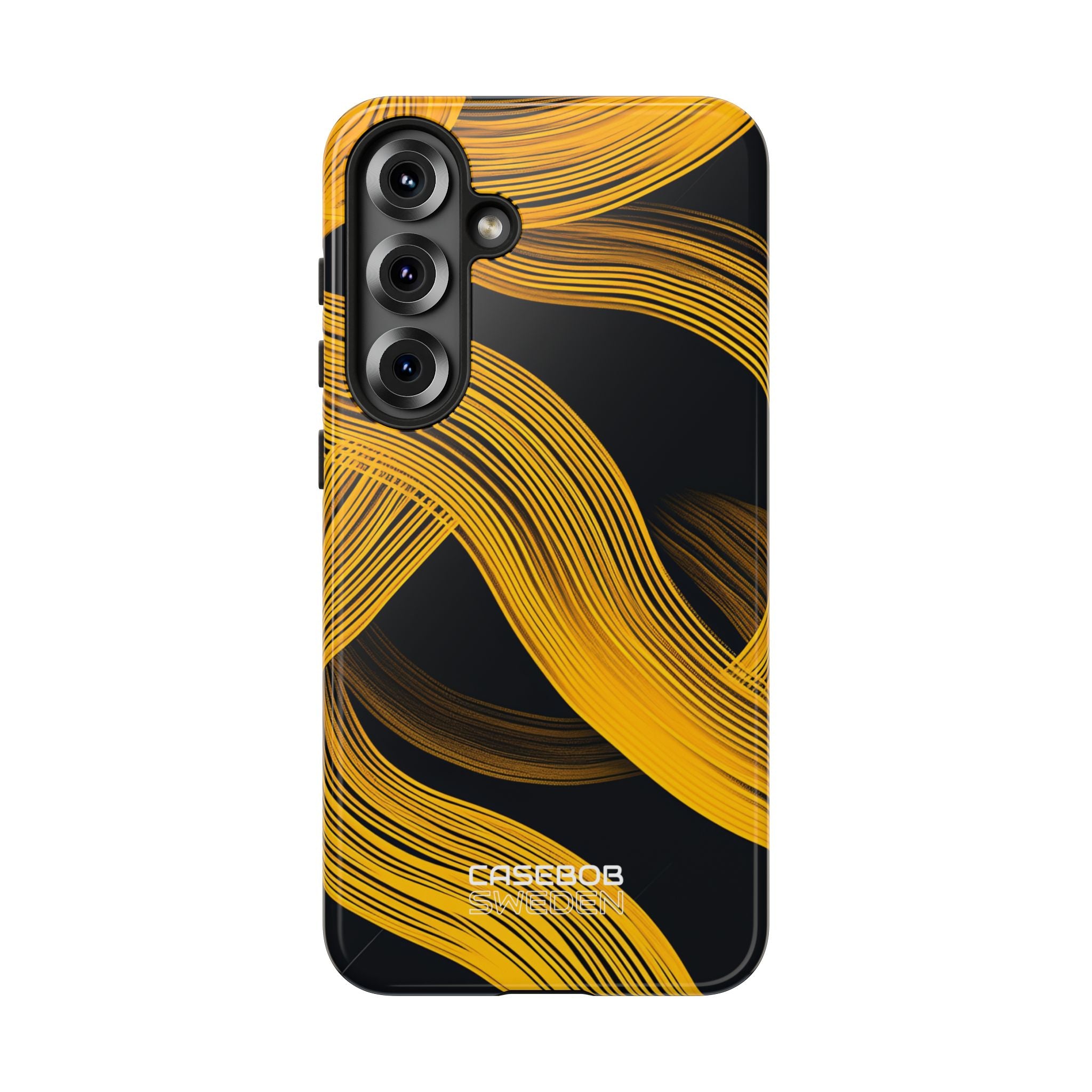 Gele Flow Lijnen Samsung S25 - Tough