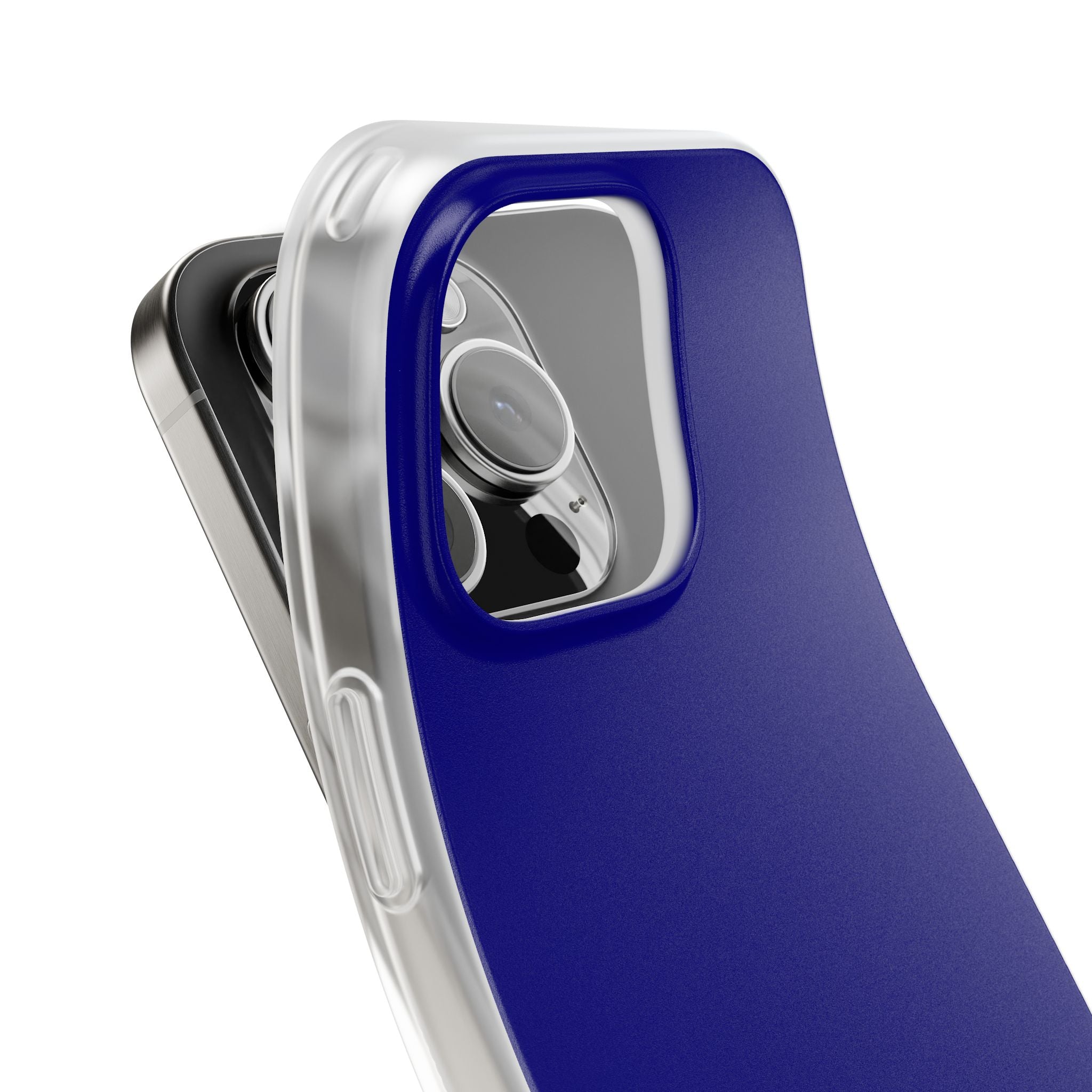 Marineblaue iPhone-Hülle – Flexi
