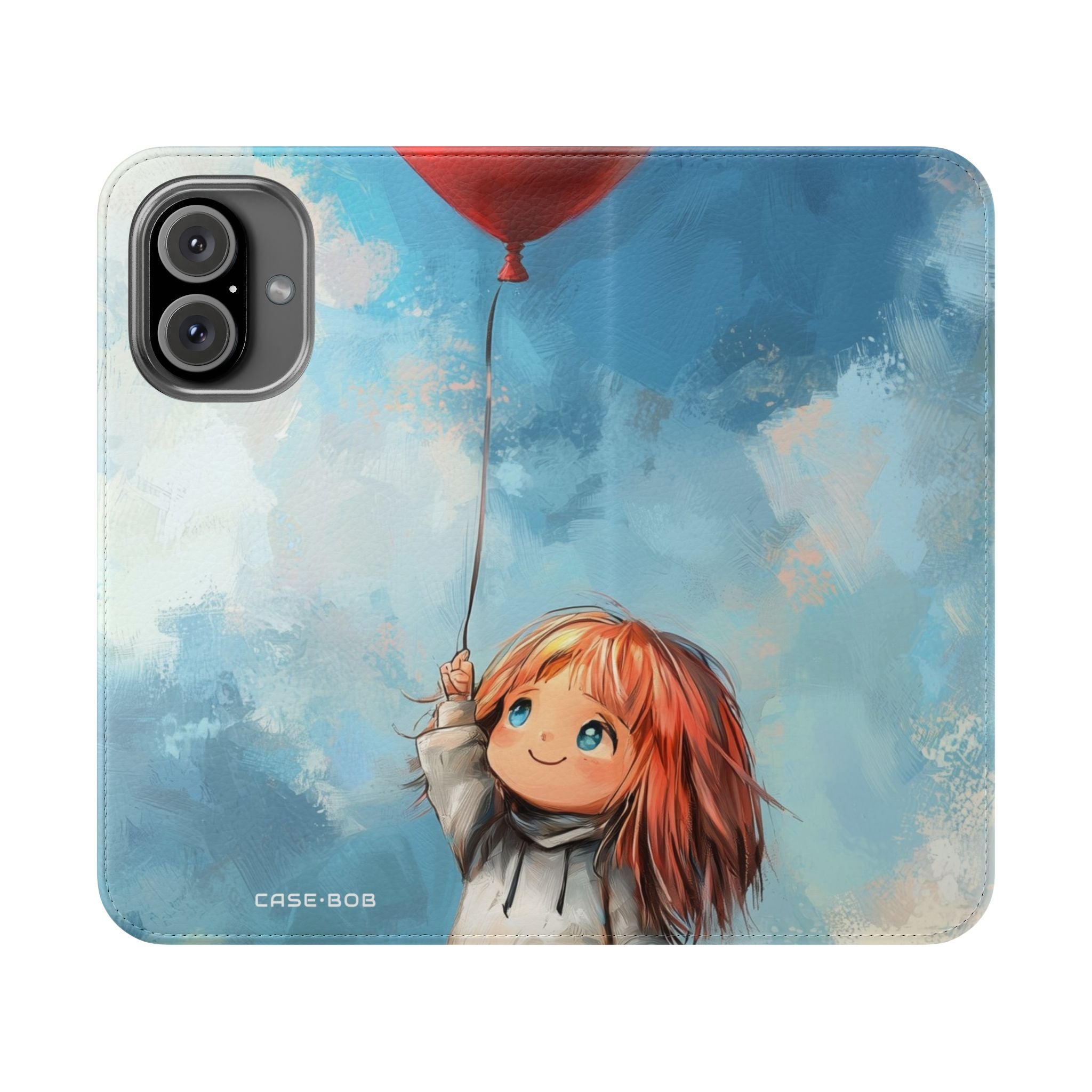 Heart Balloon Glow - iPhone 16 Case - Wallet
