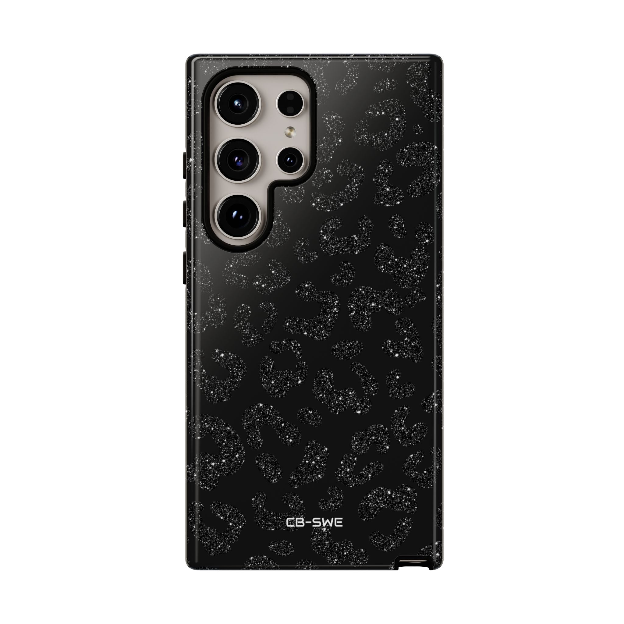 Glittery Leopard Elegance - Samsung Case