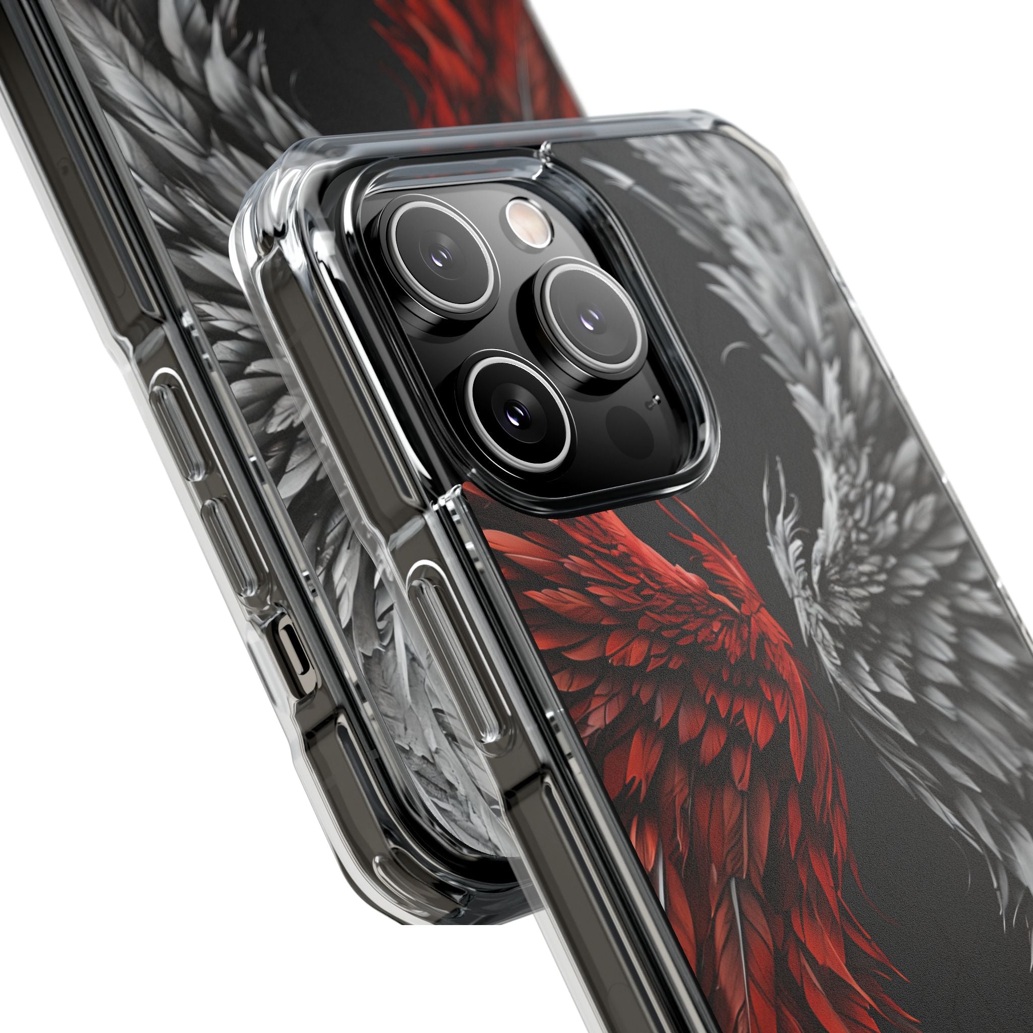 Crimson White Wings iPhone 14 Pro Max Case - Impact