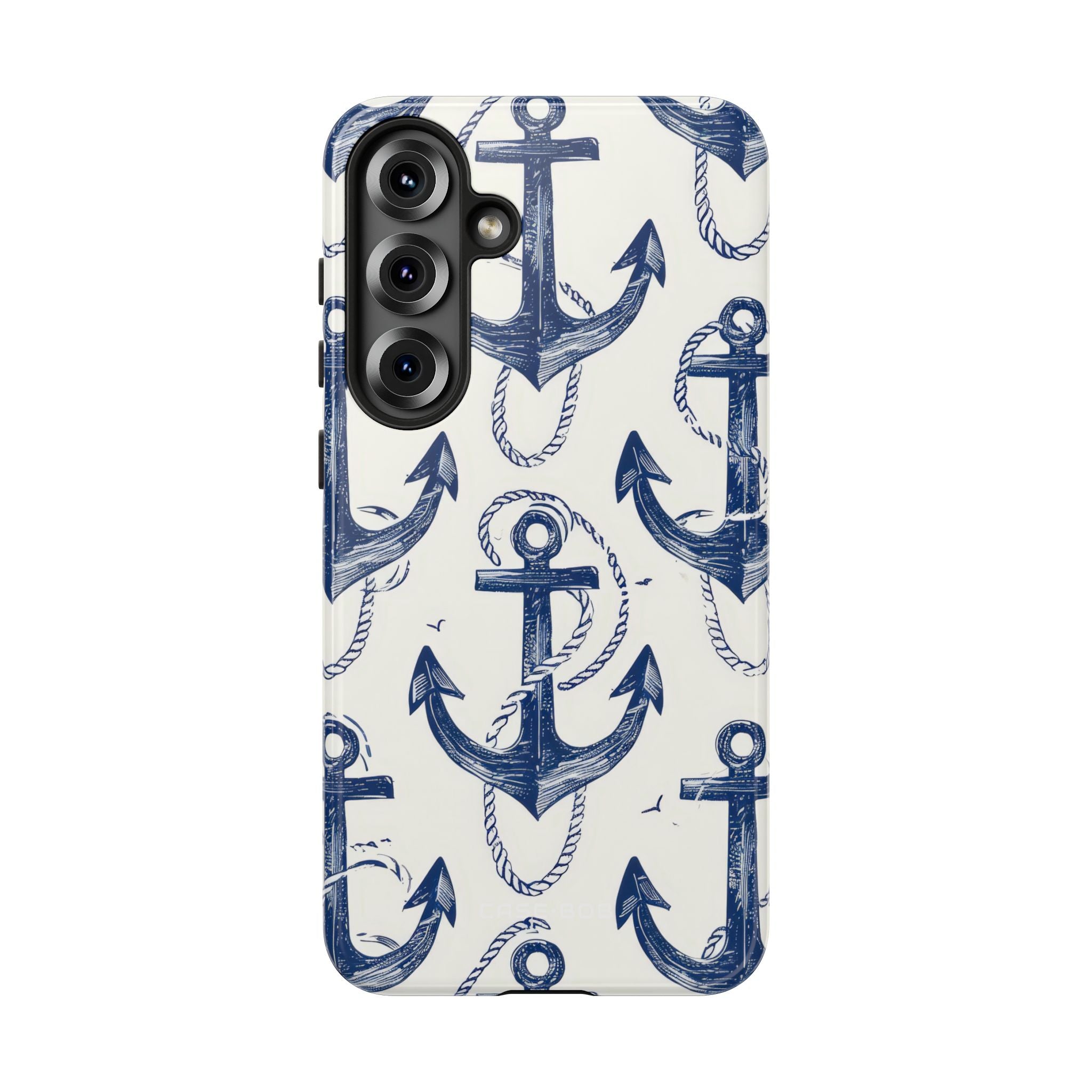 Navy Anchor Loop Samsung S25 Plus Case - Tough