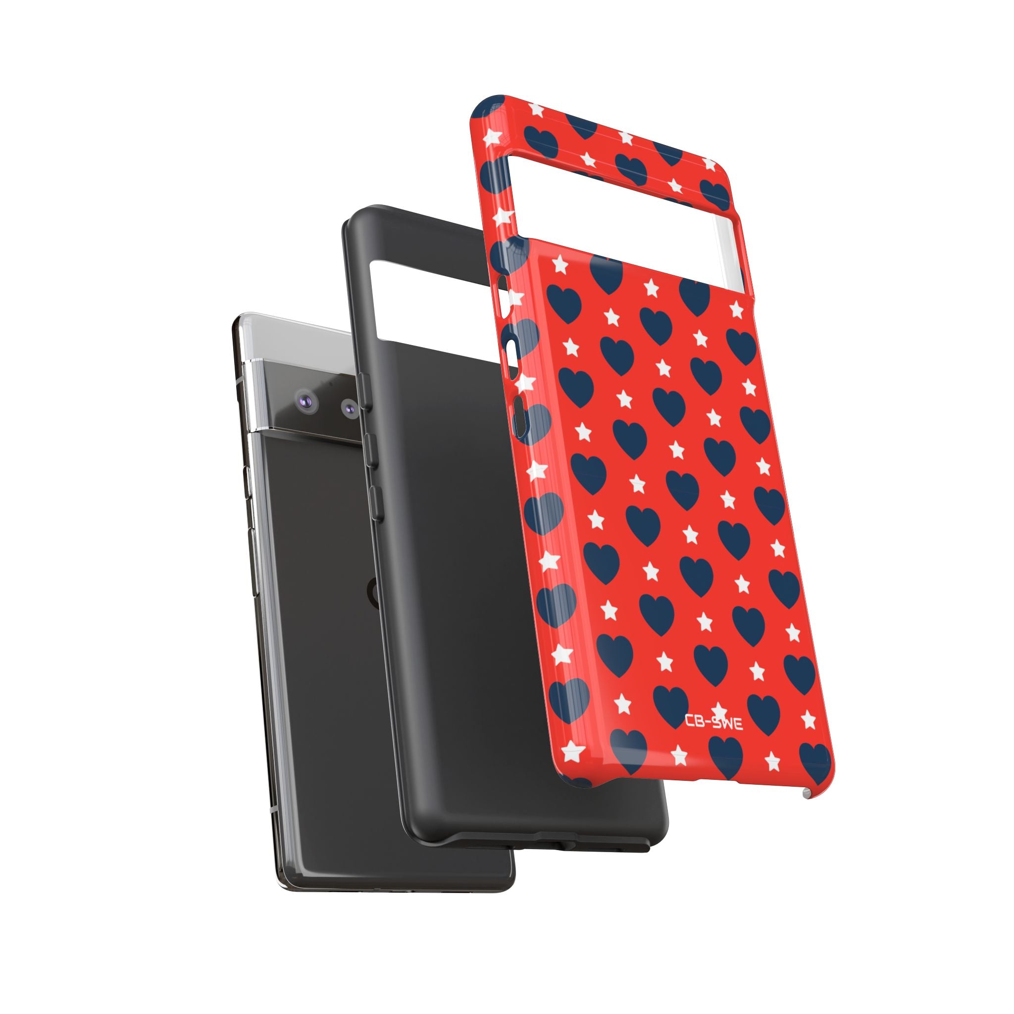Hearts Embrace Stars - Google Pixel Case
