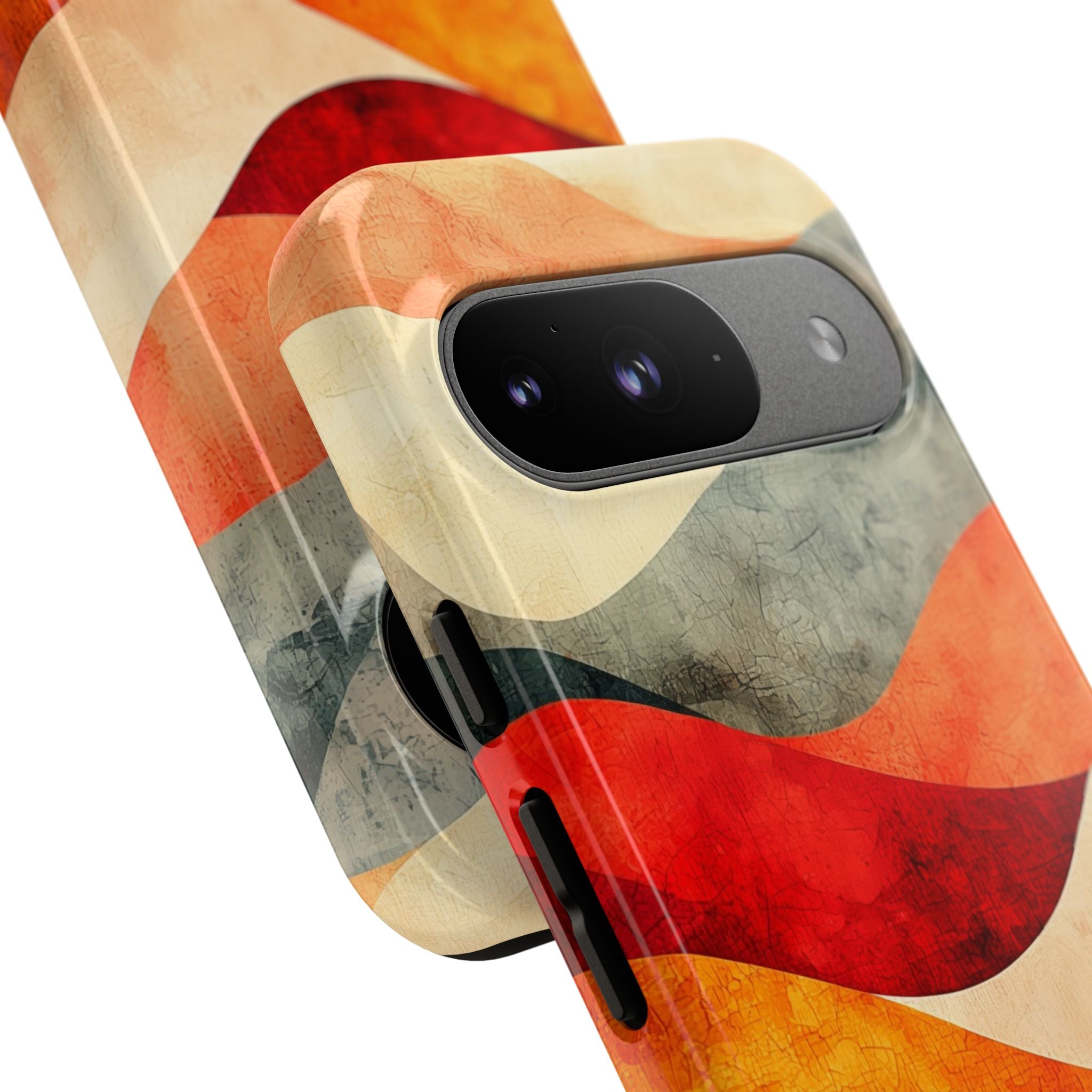 Cracked Wave Sunset Google Pixel 9 Case - Tough