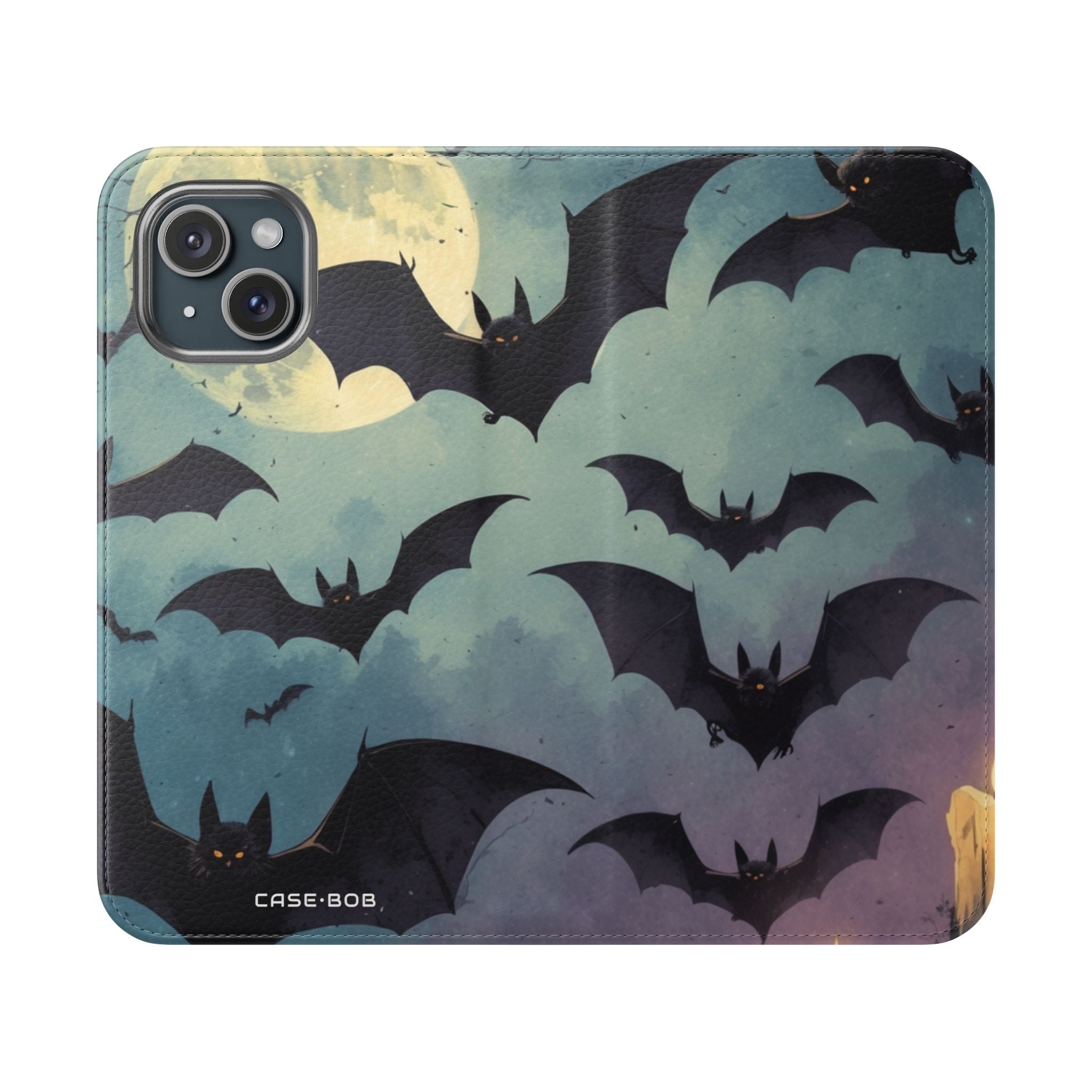 Glowing Bat Wings - iPhone 15 Case - Wallet