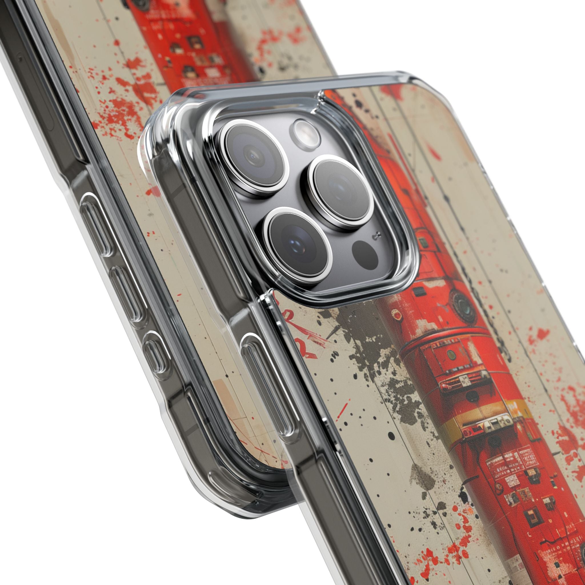 Crimson Rocket Burst iPhone 15 - Impact Clear+