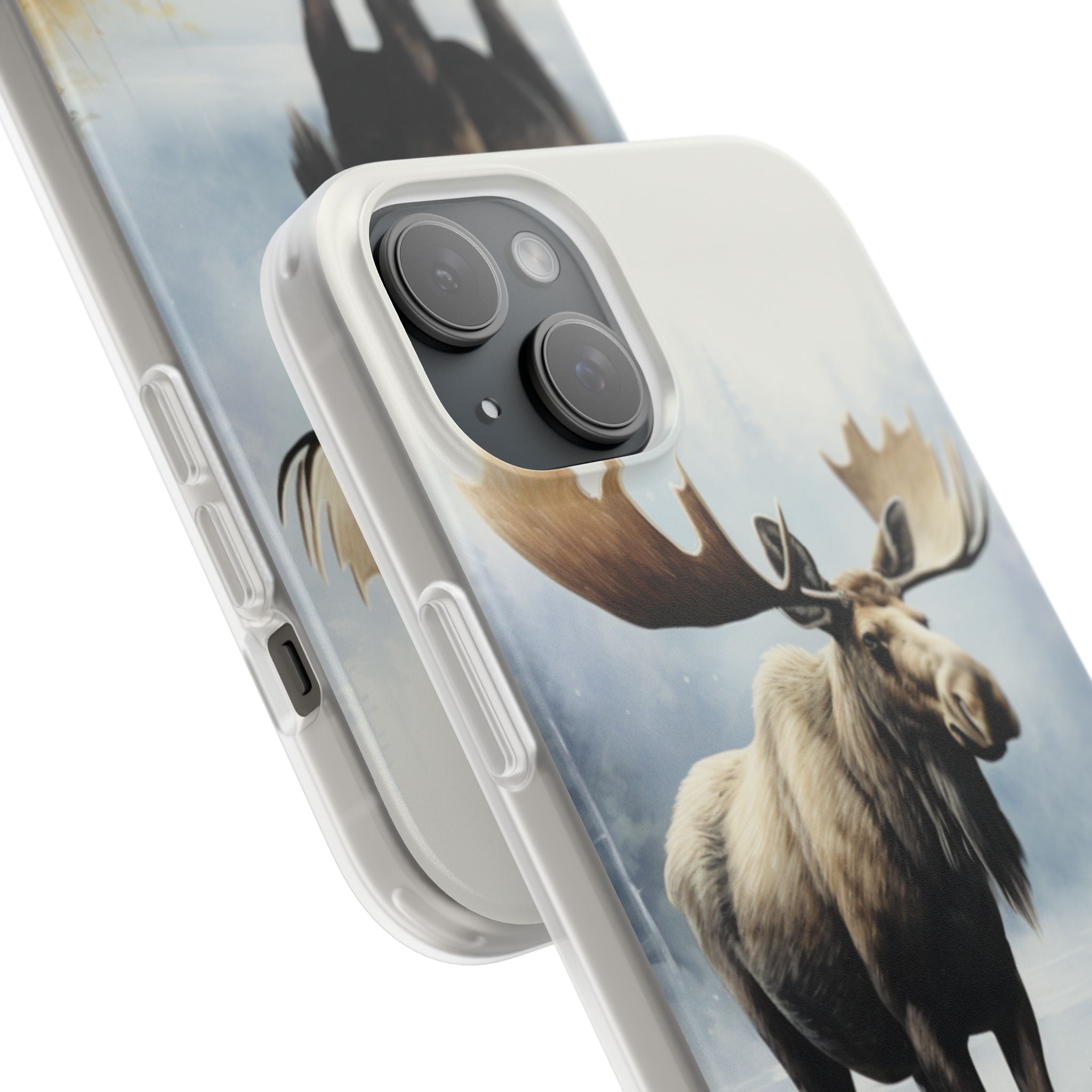 Moose Reflection iPhone 15 Plus Case - Soft