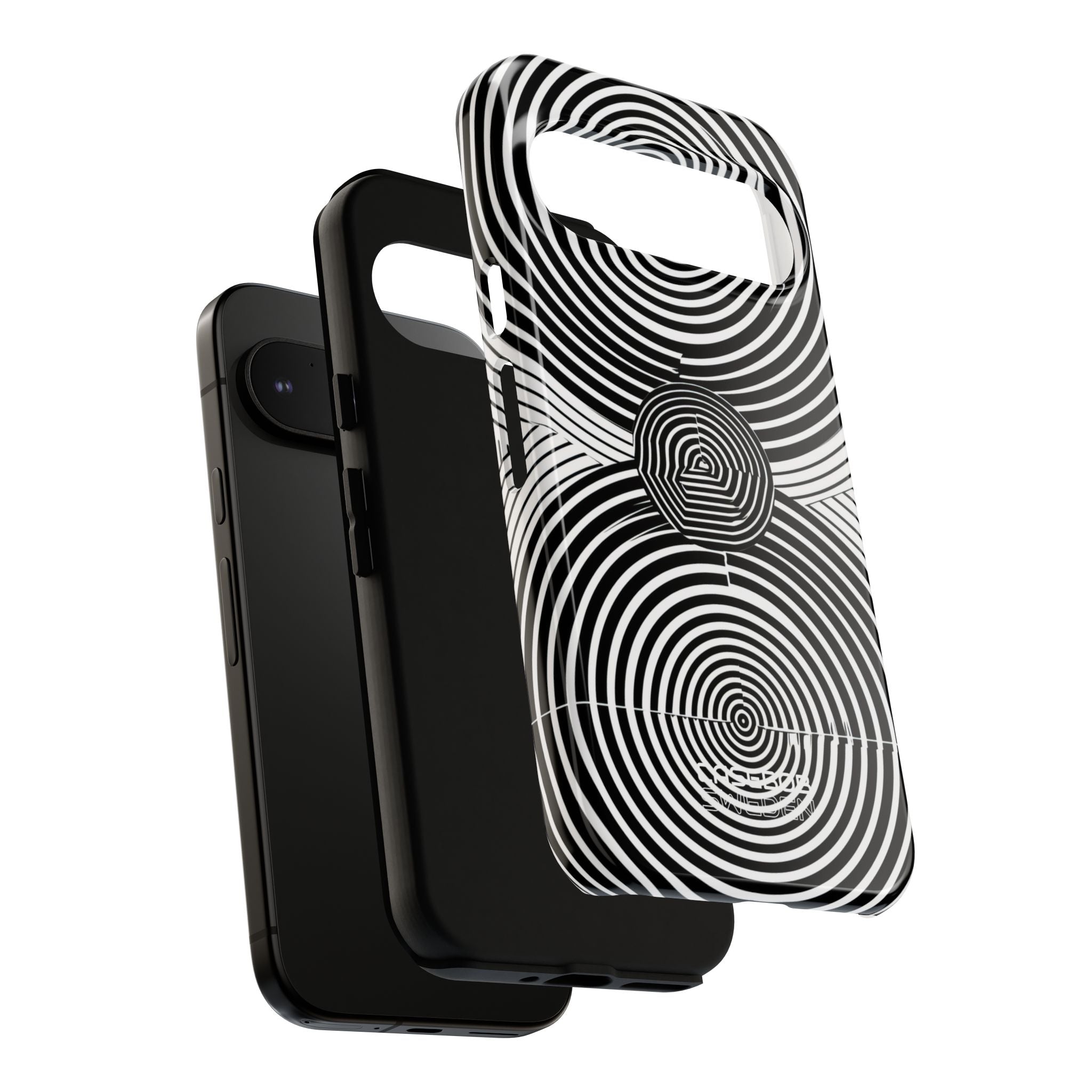 Monochrome Spiral Motion Google Pixel 9 - Tough