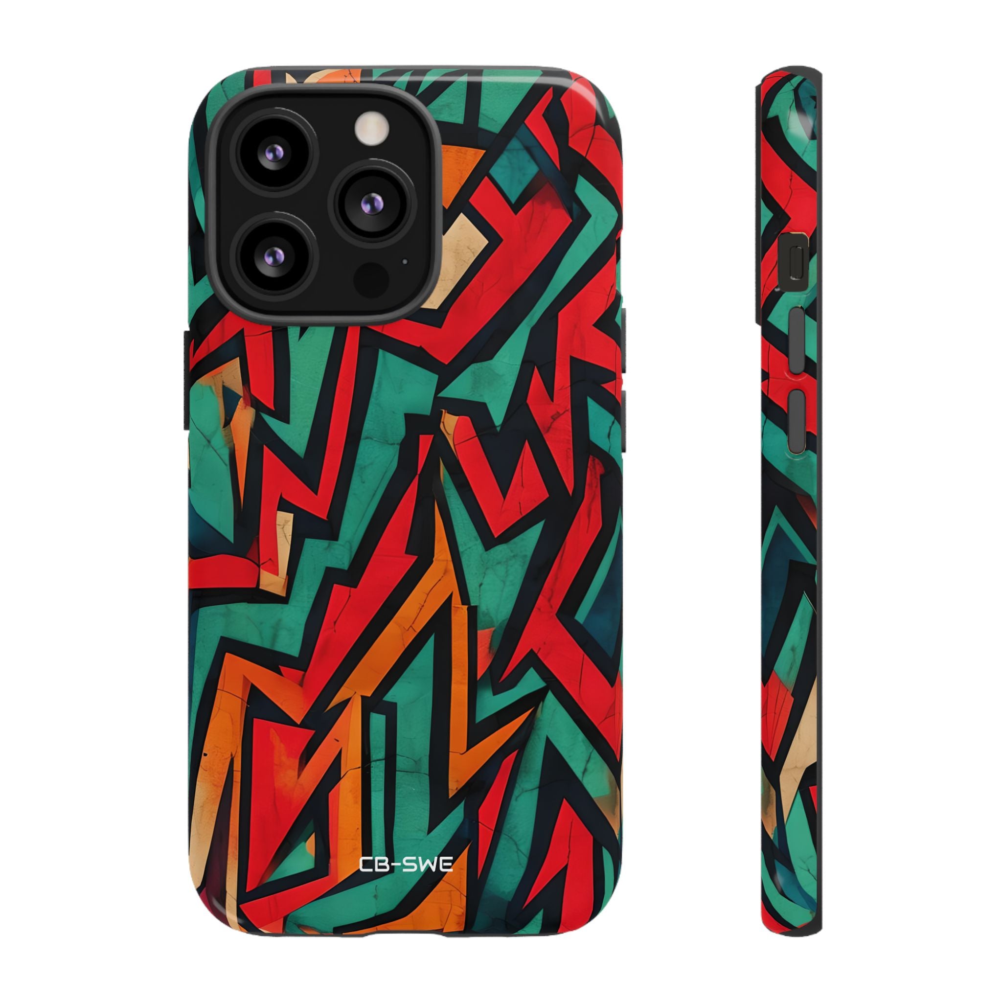 Vivid Geometry Dance - iPhone Case