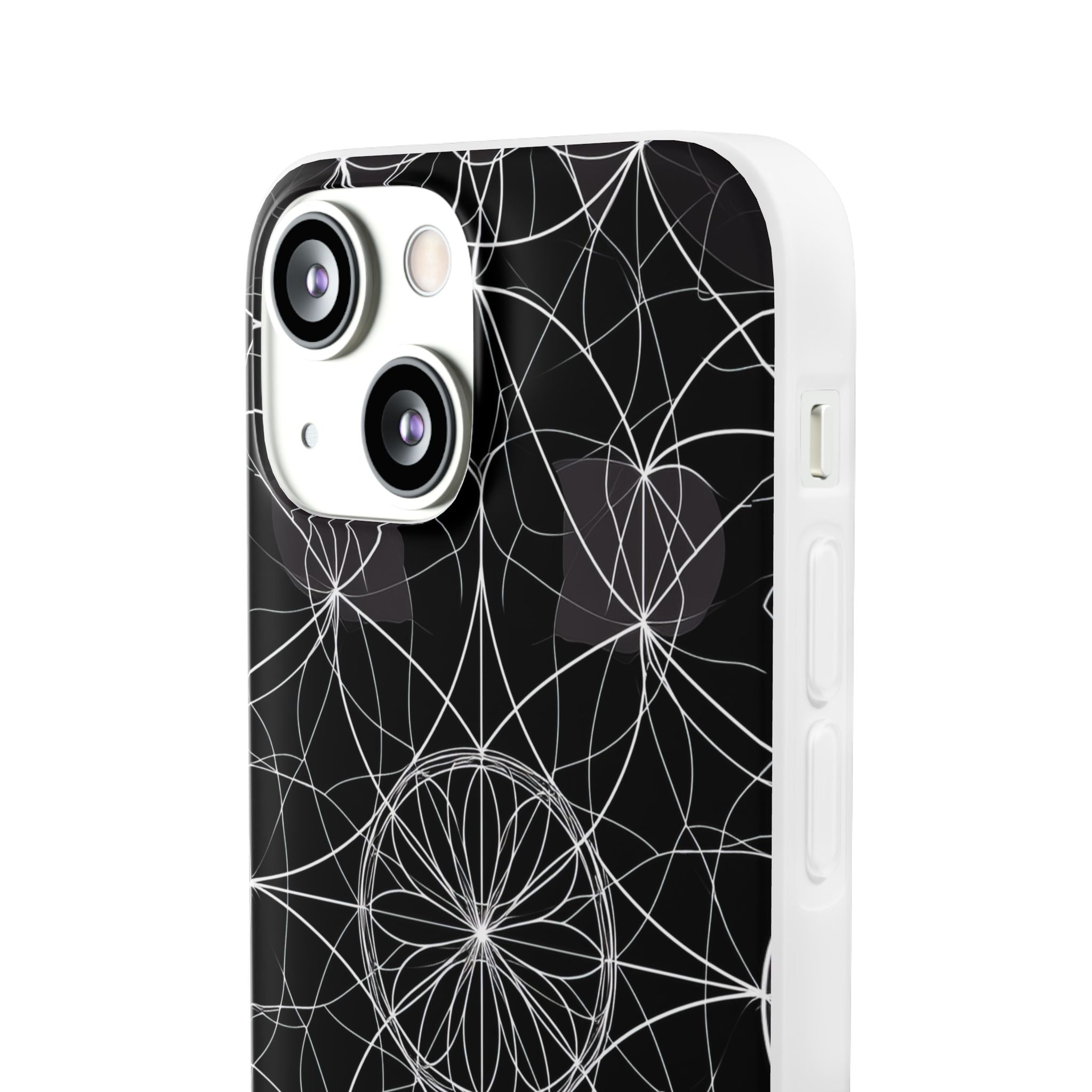 Radiant Petal Orbit iPhone 13 mini Case - Soft