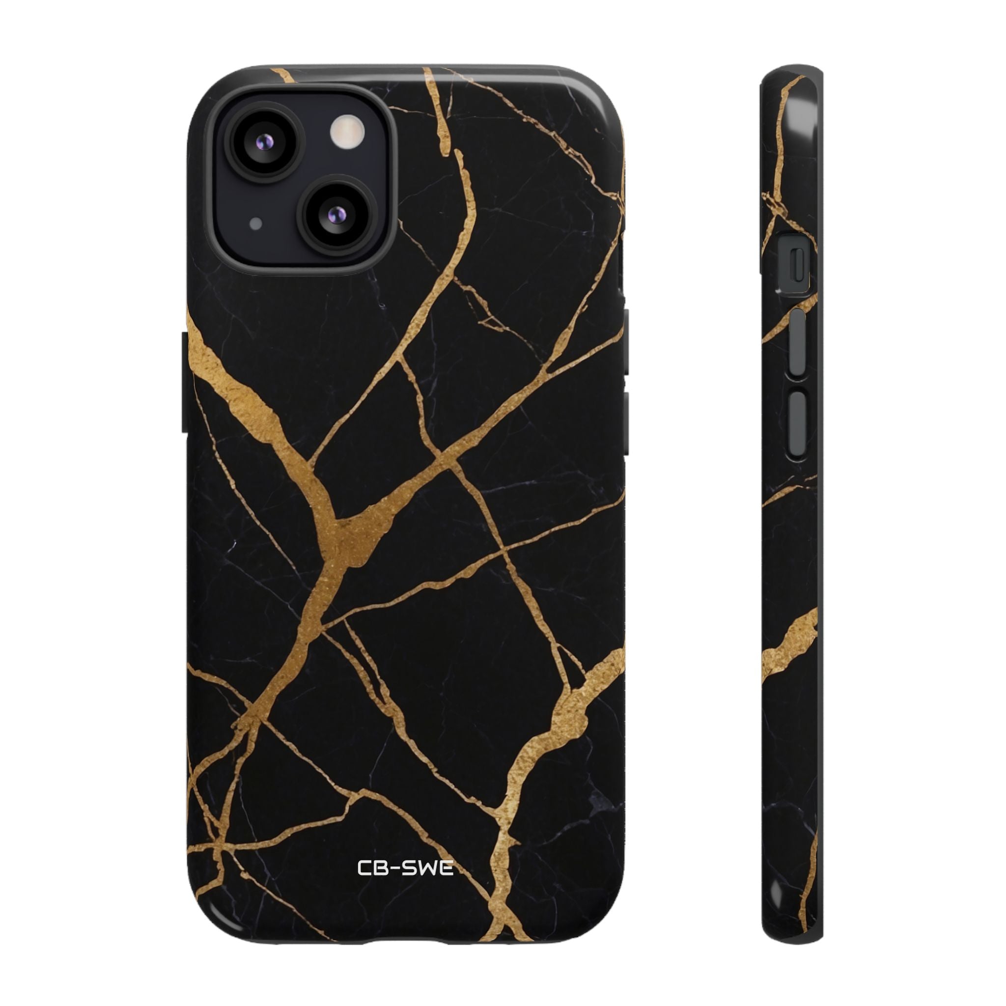 Golden Veins Twist - iPhone Case