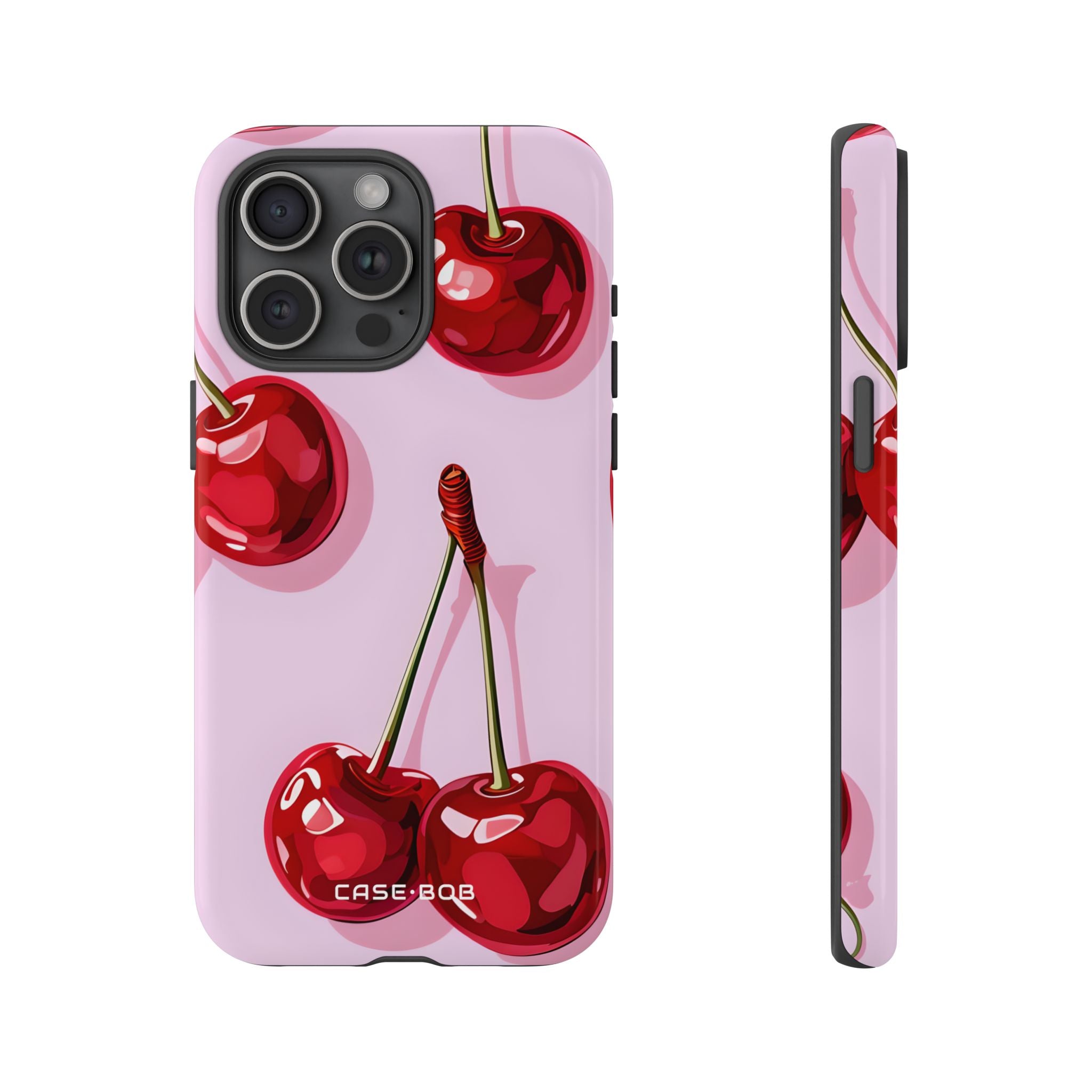 Glossy Cherry Burst iPhone 15 Pro Max Case - Tough