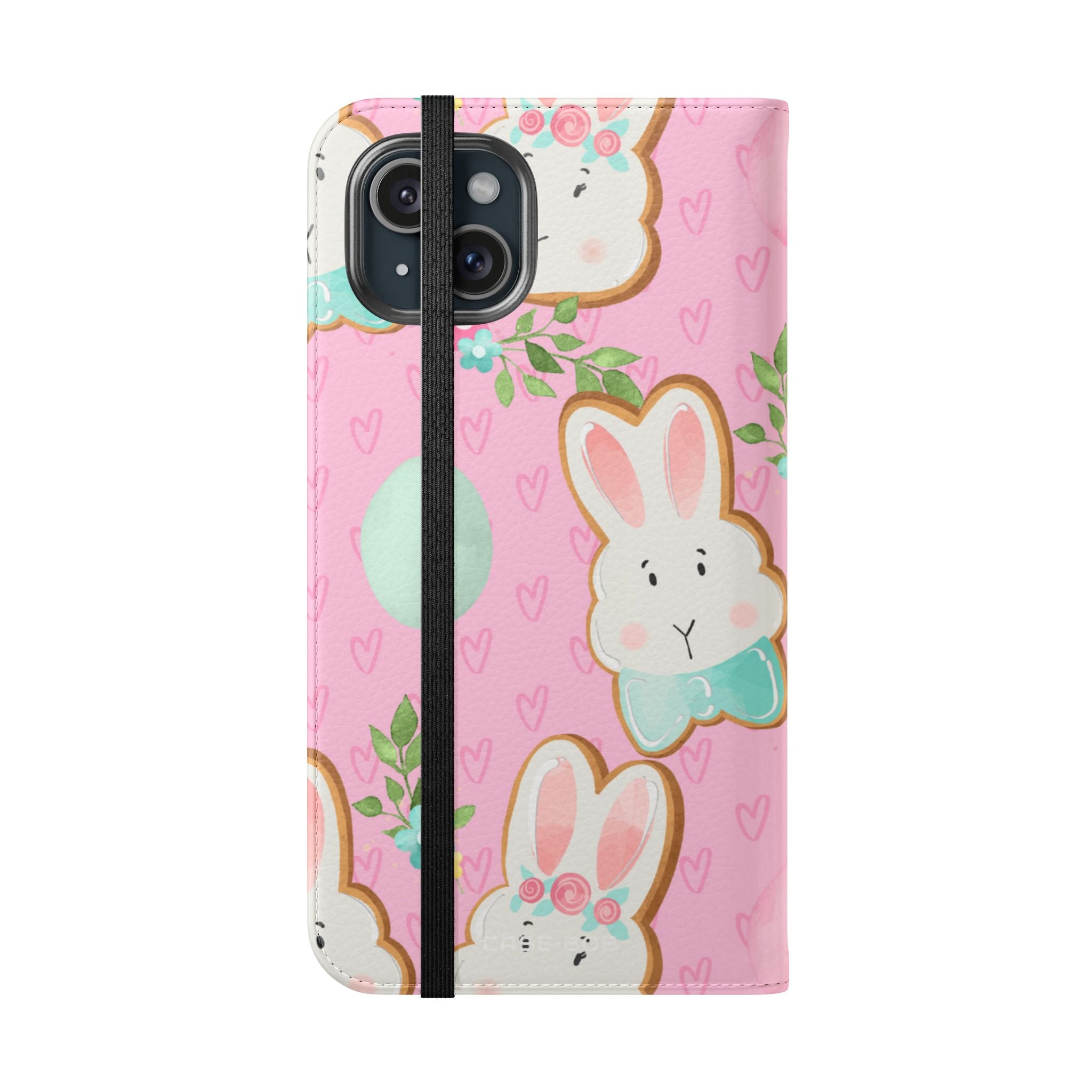 Blushing Bunny Bloom - iPhone 15 Plus Case - Wallet