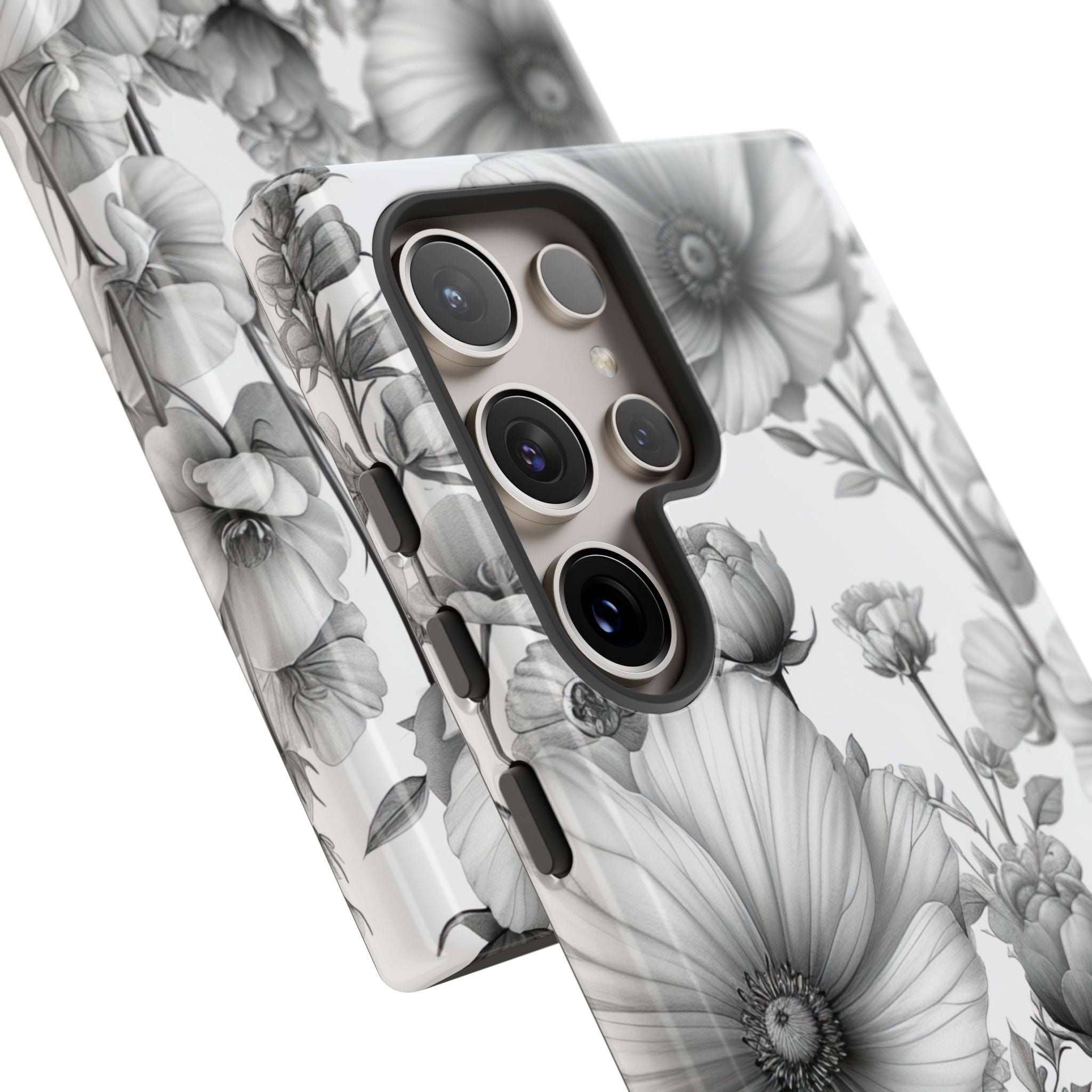 Vintage Floral Etching Samsung S24 - Tough
