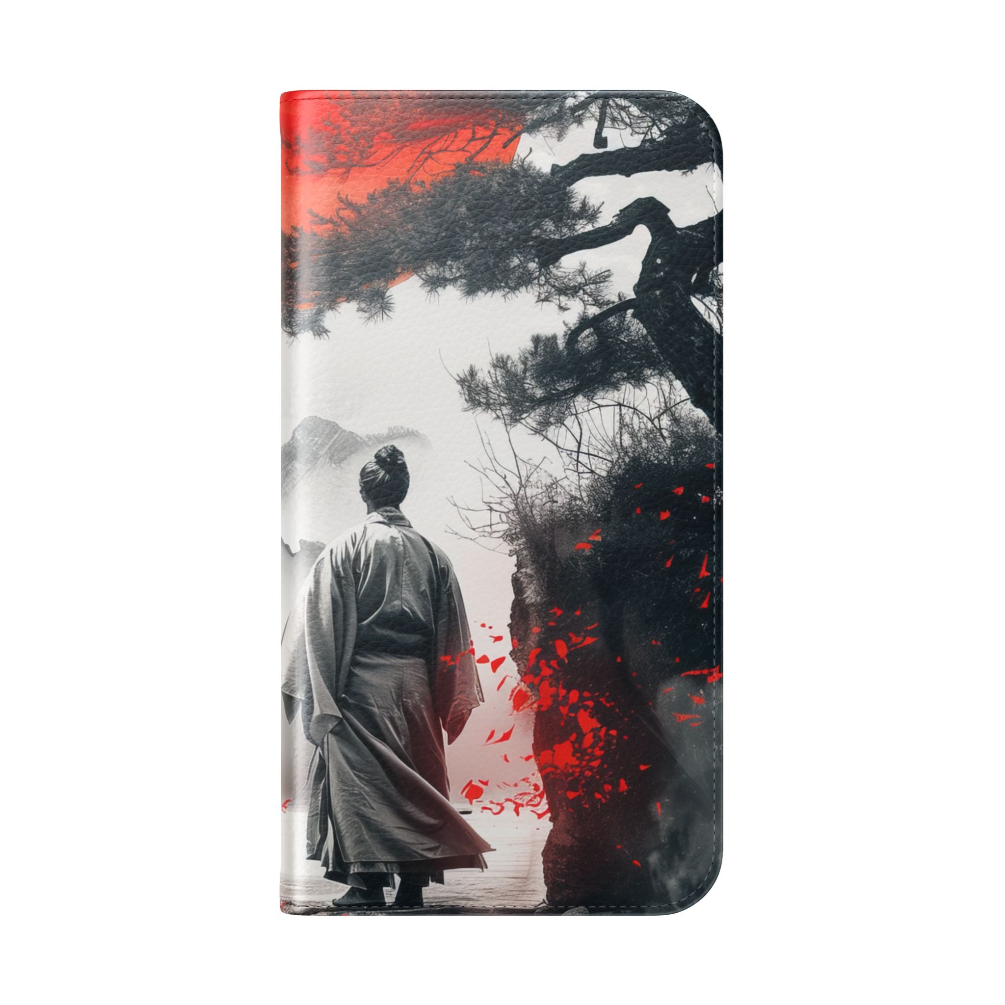 Red Sun Serenity - iPhone 16 Max Case - Wallet