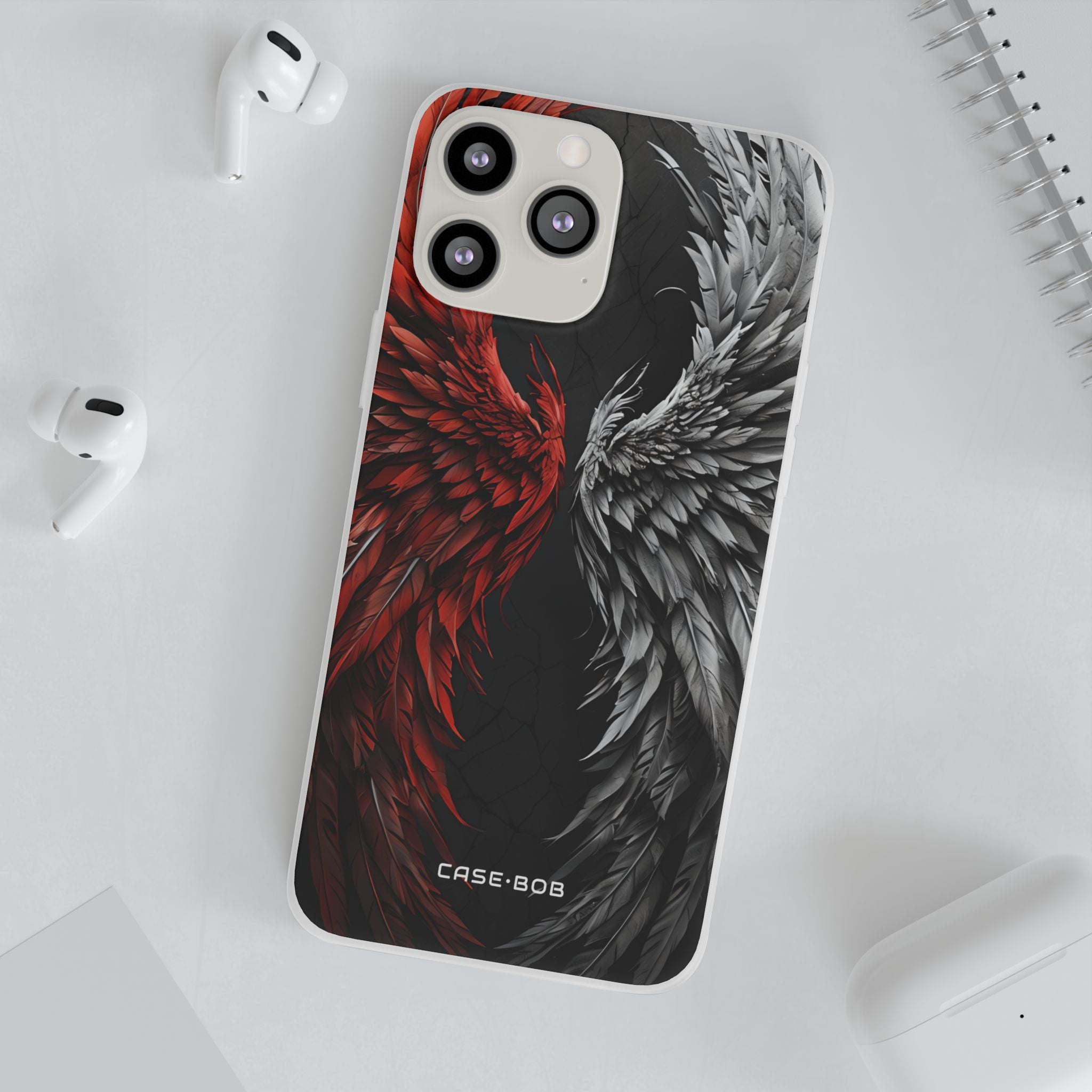 Crimson White Wings iPhone 13 Pro Max - Soft