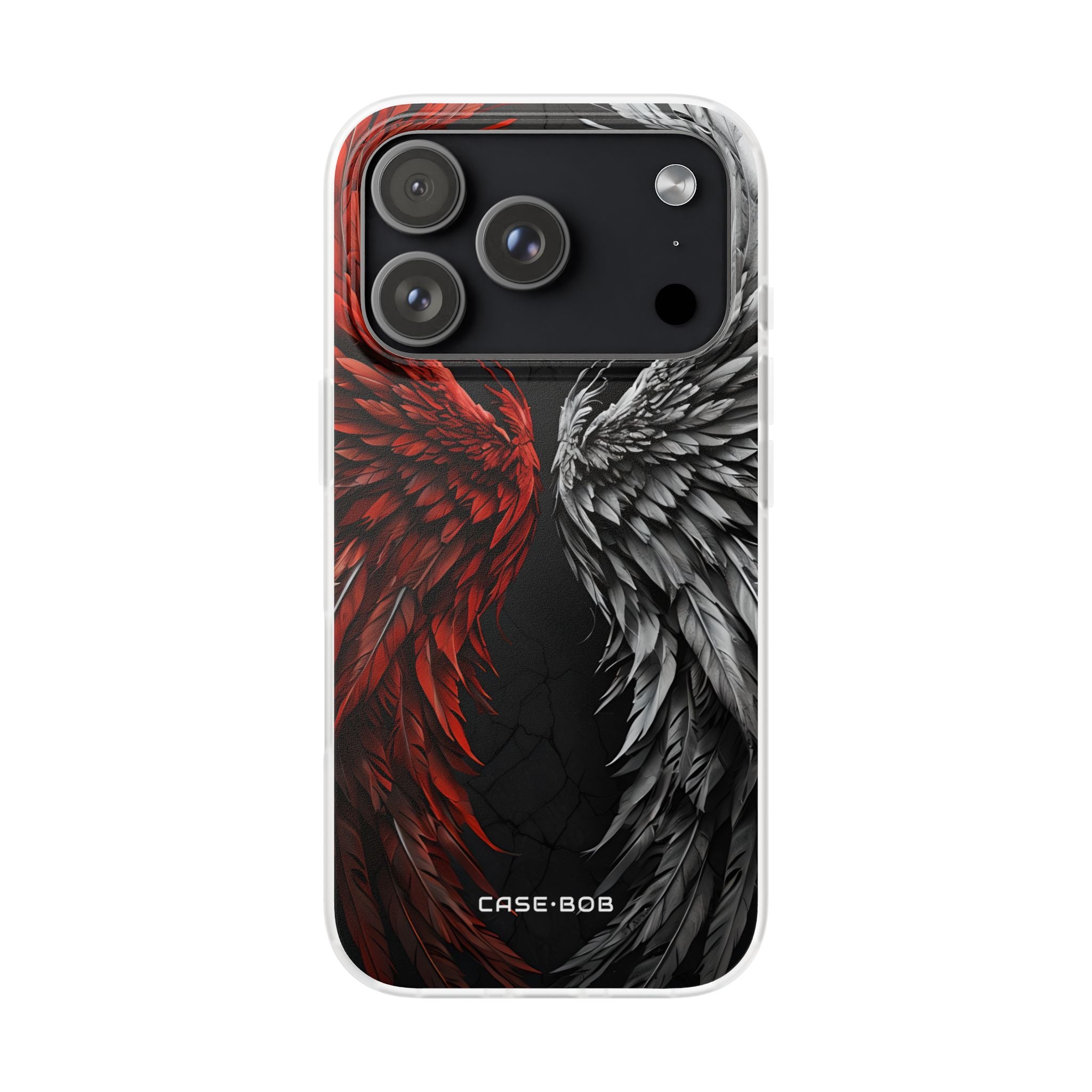 Crimson White Wings iPhone 17 Pro Case - Soft