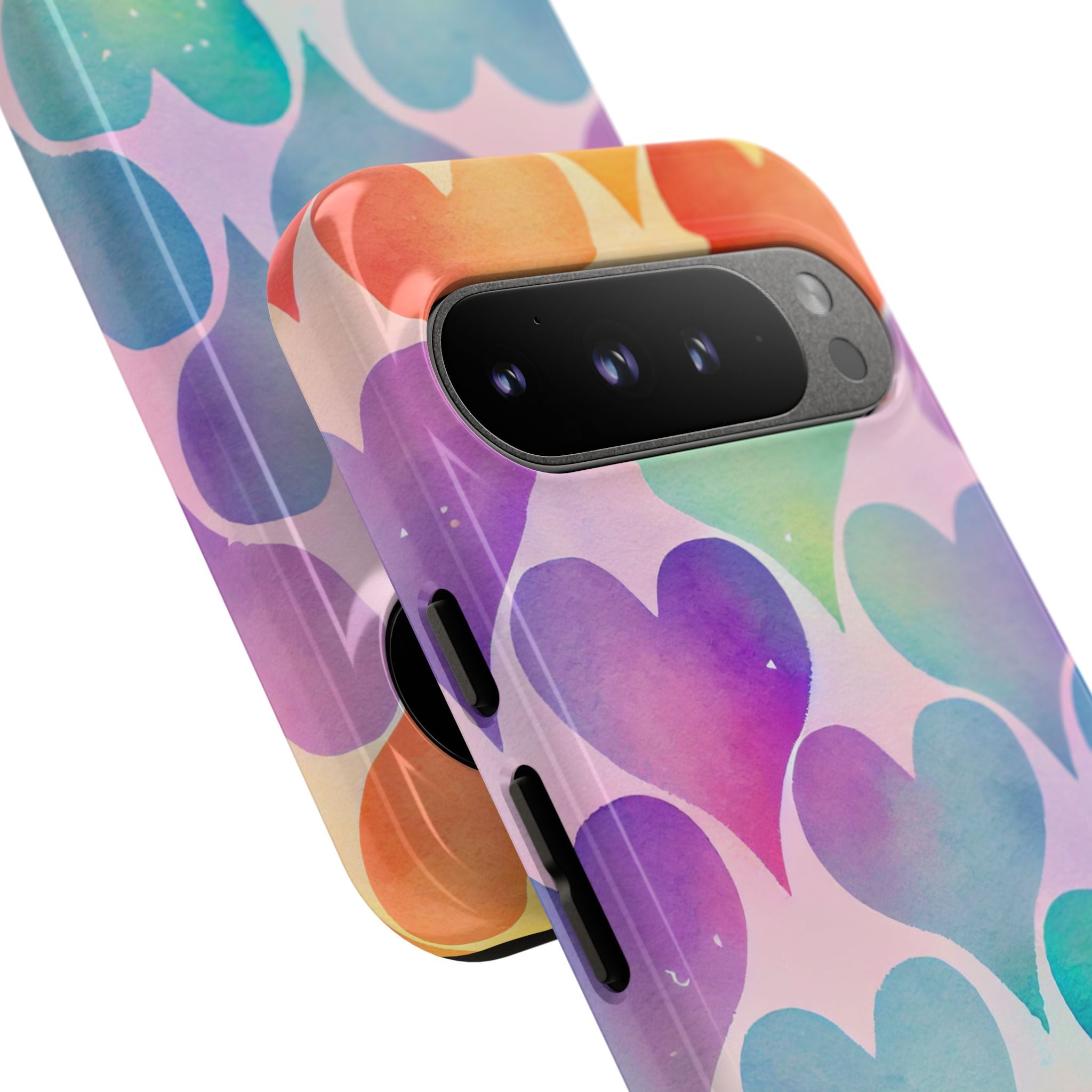 Watercolor Heart Symphony - Google Pixel Case