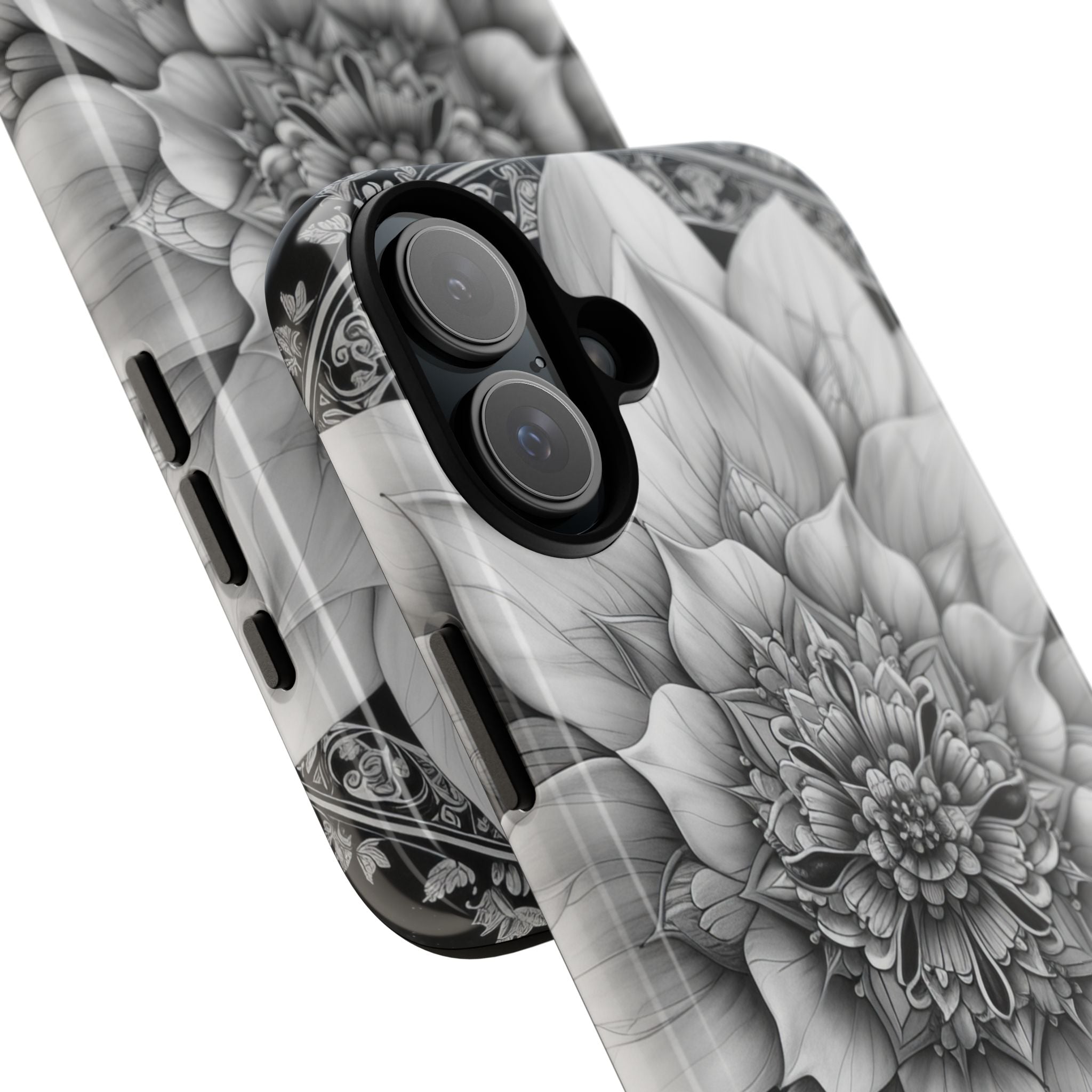 Cosmic Floral Mandala iPhone 16 - Tough