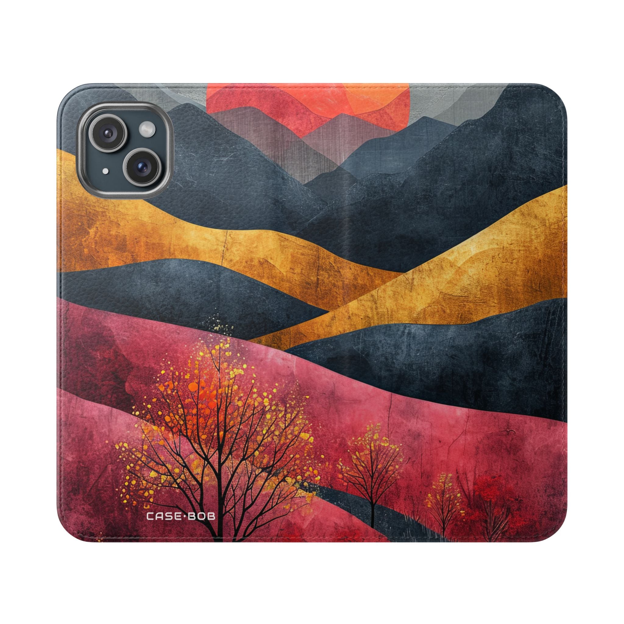 Sunset Hills - iPhone 15 Plus Case - Wallet