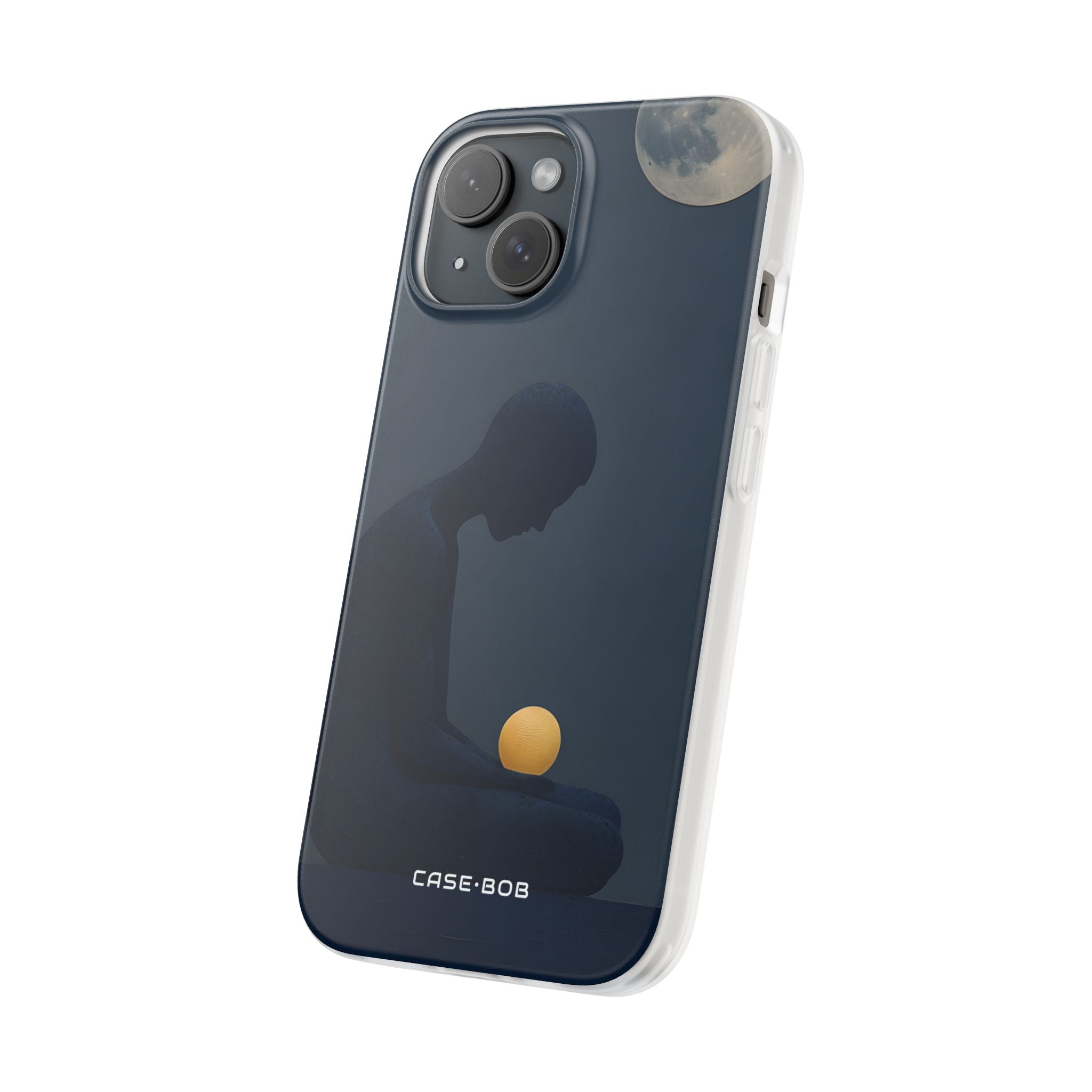 Moonlit Contemplation iPhone 15 Case - Soft
