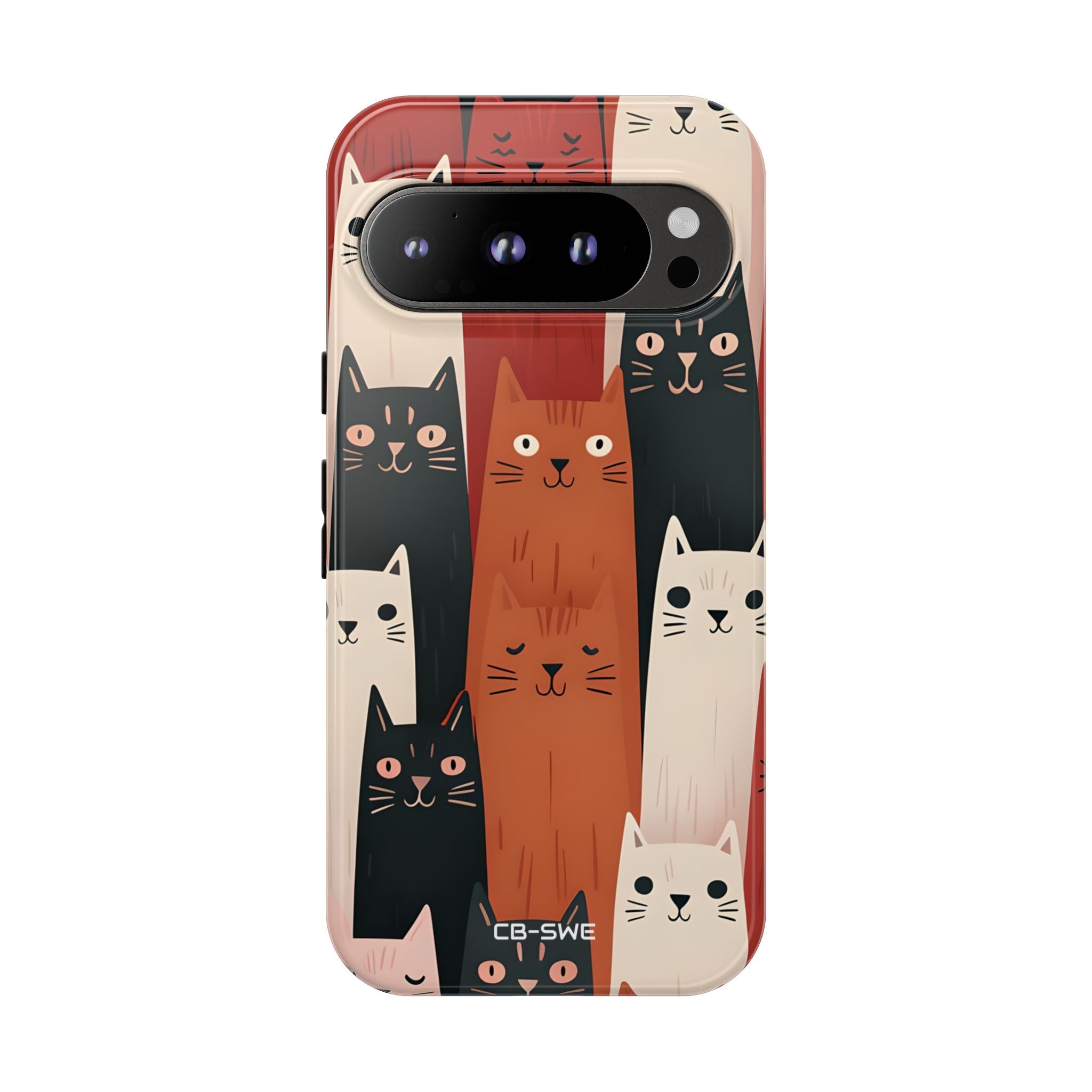 Assemblée de Chats Fantaisistes - Coque pour Google Pixel