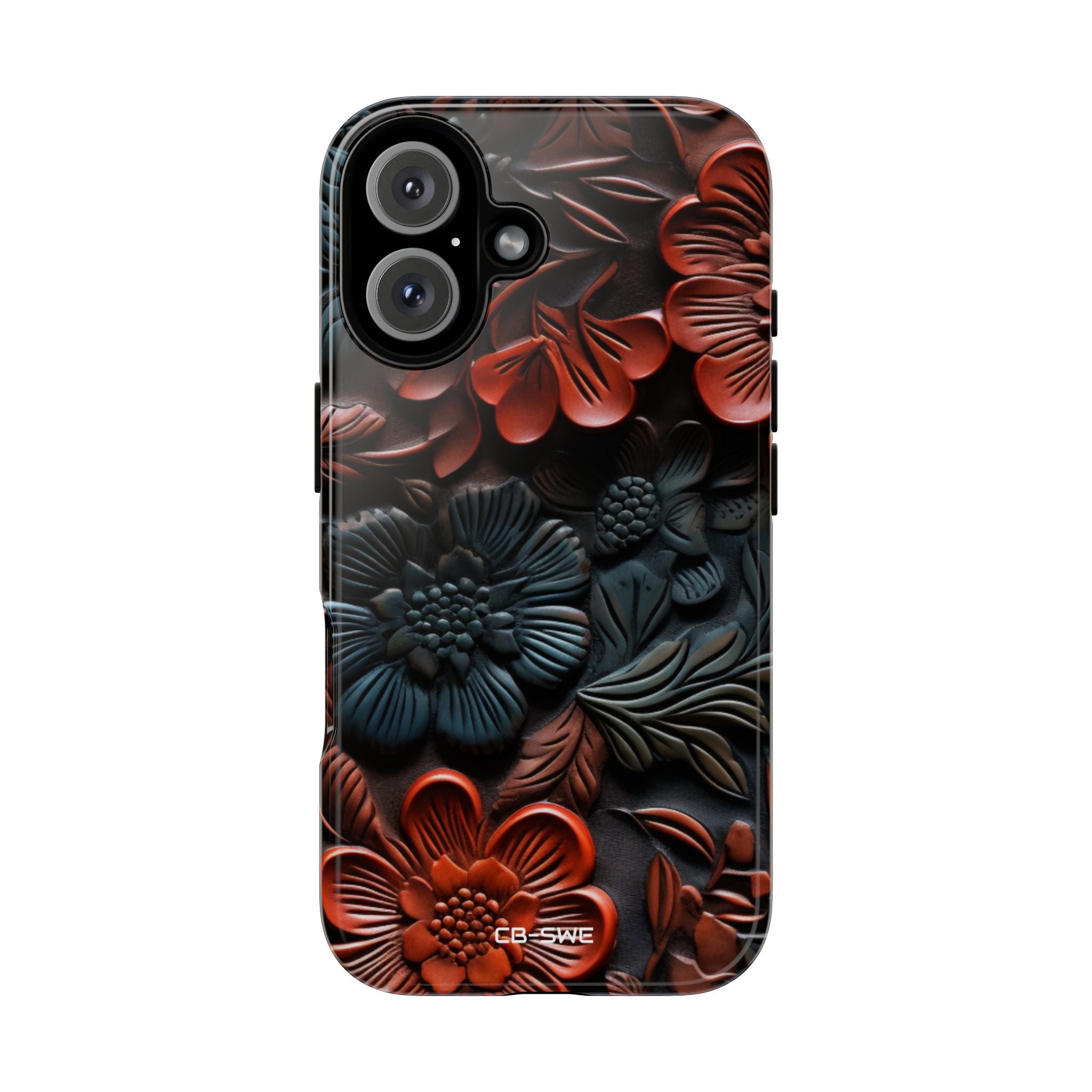 Sculpted Floral Elegance - iPhone Case