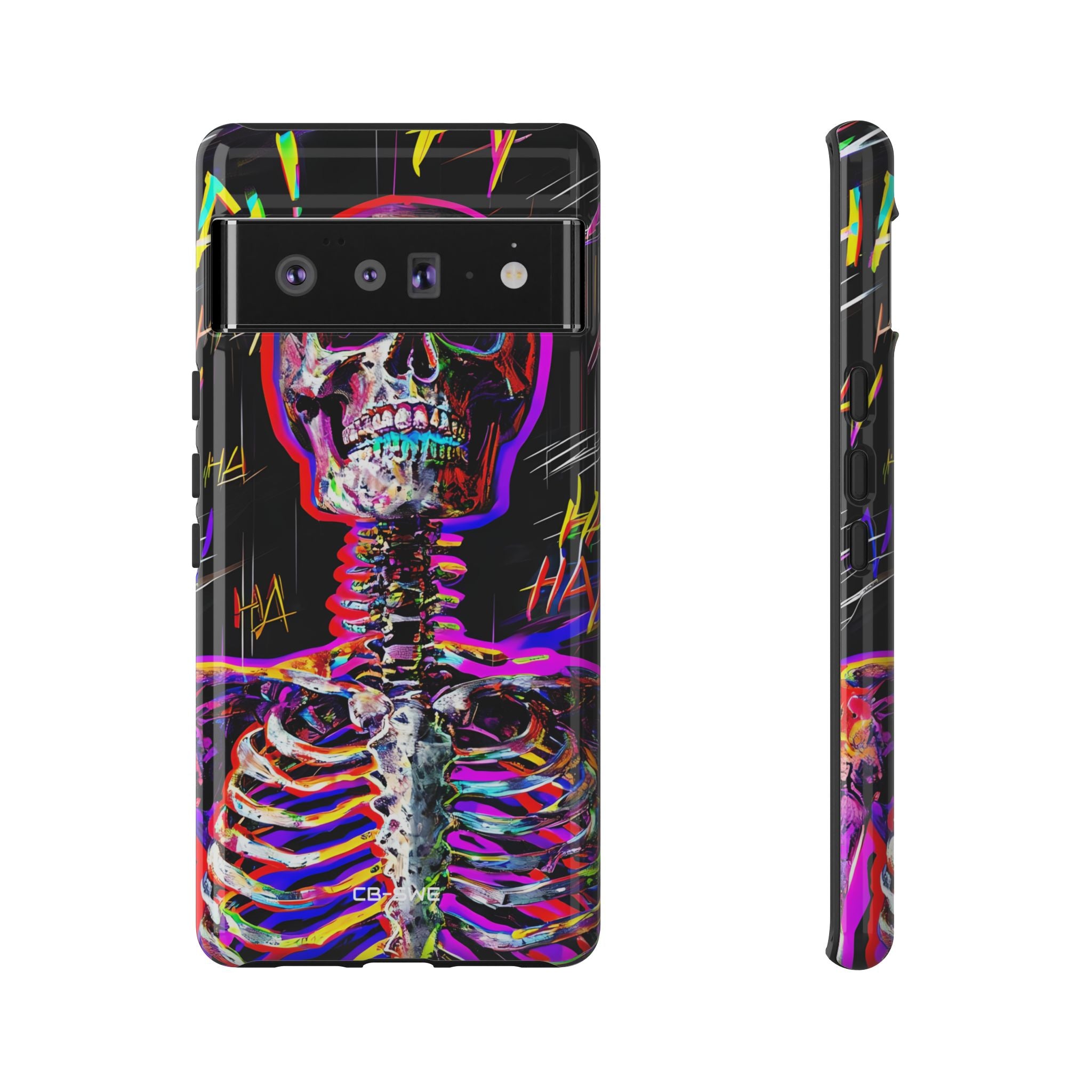 Neon Skeleton Chaos - Google Pixel Case