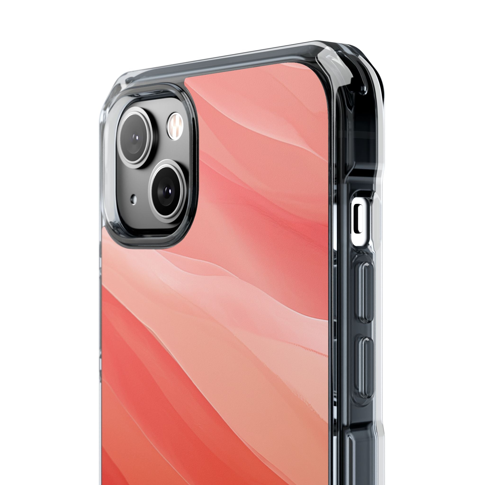 Flowing Coral Waves iPhone 14 - Impact Clear+