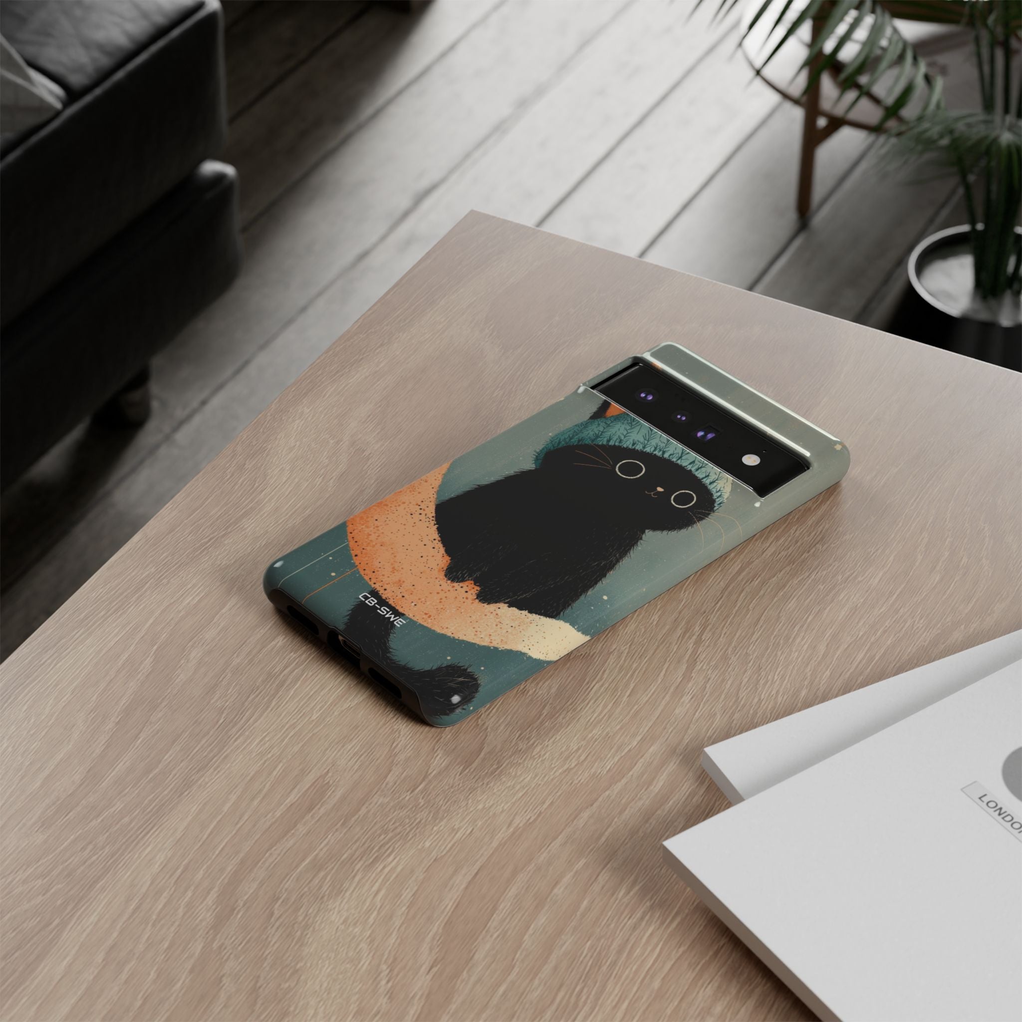 Cat Sits Dreaming - Google Pixel Case