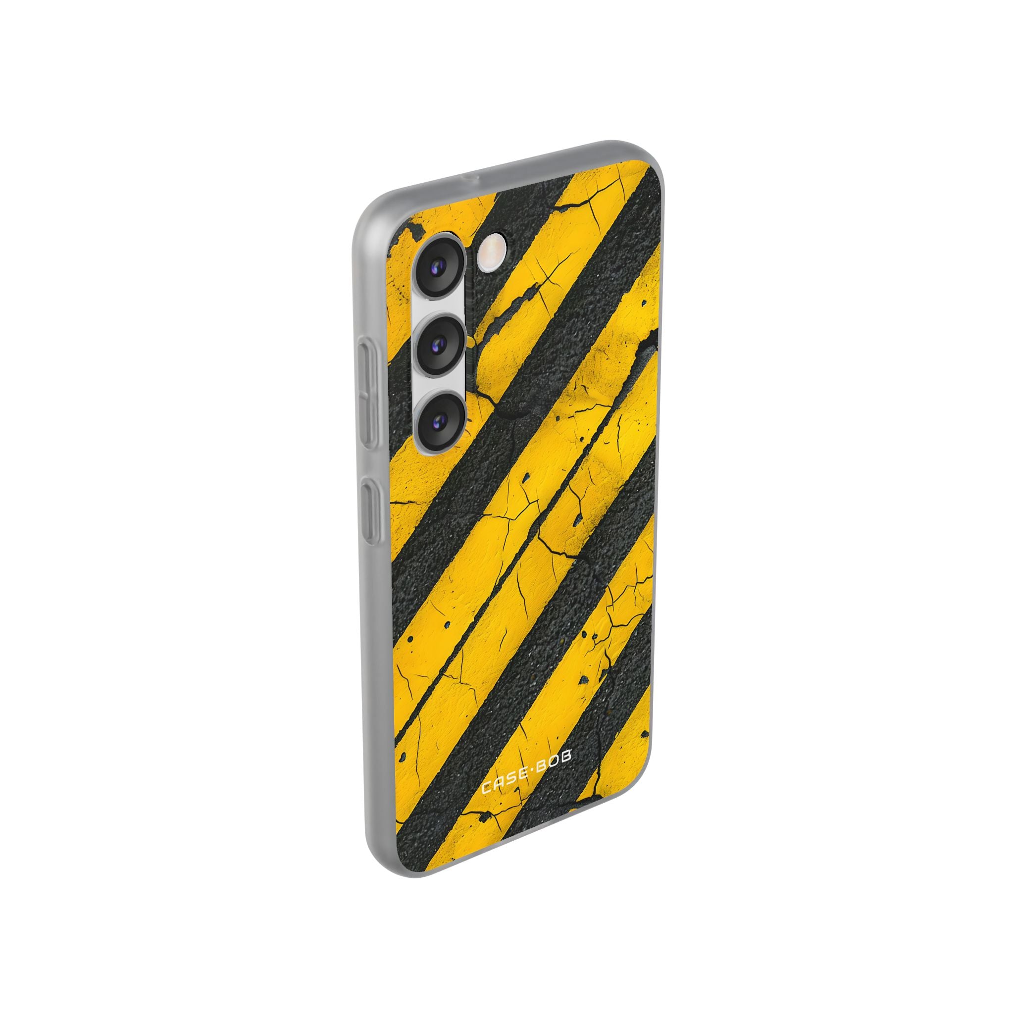 Yellow Stripe Distress Samsung S23 Case - Soft