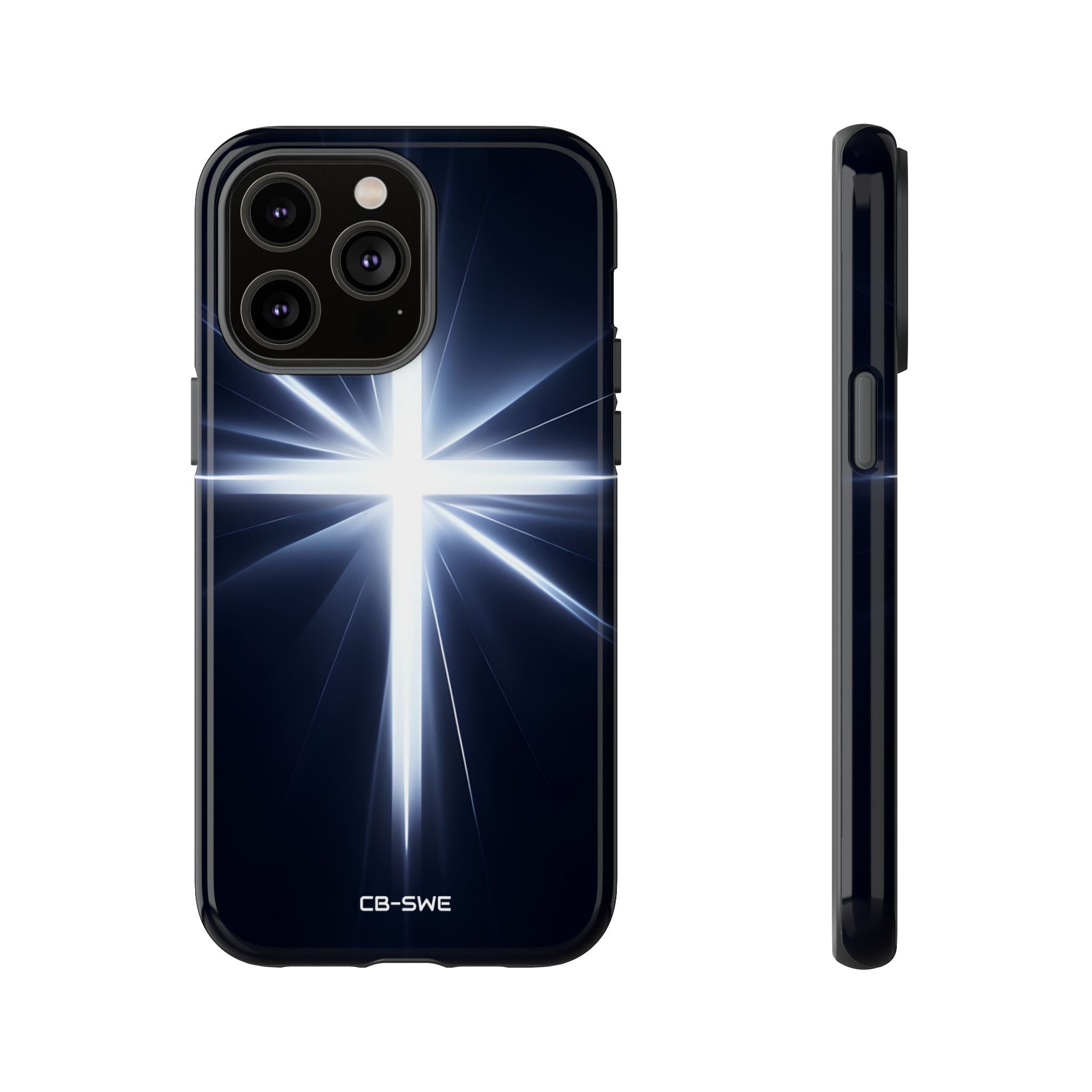 Luminous Cross Radiance - iPhone Case