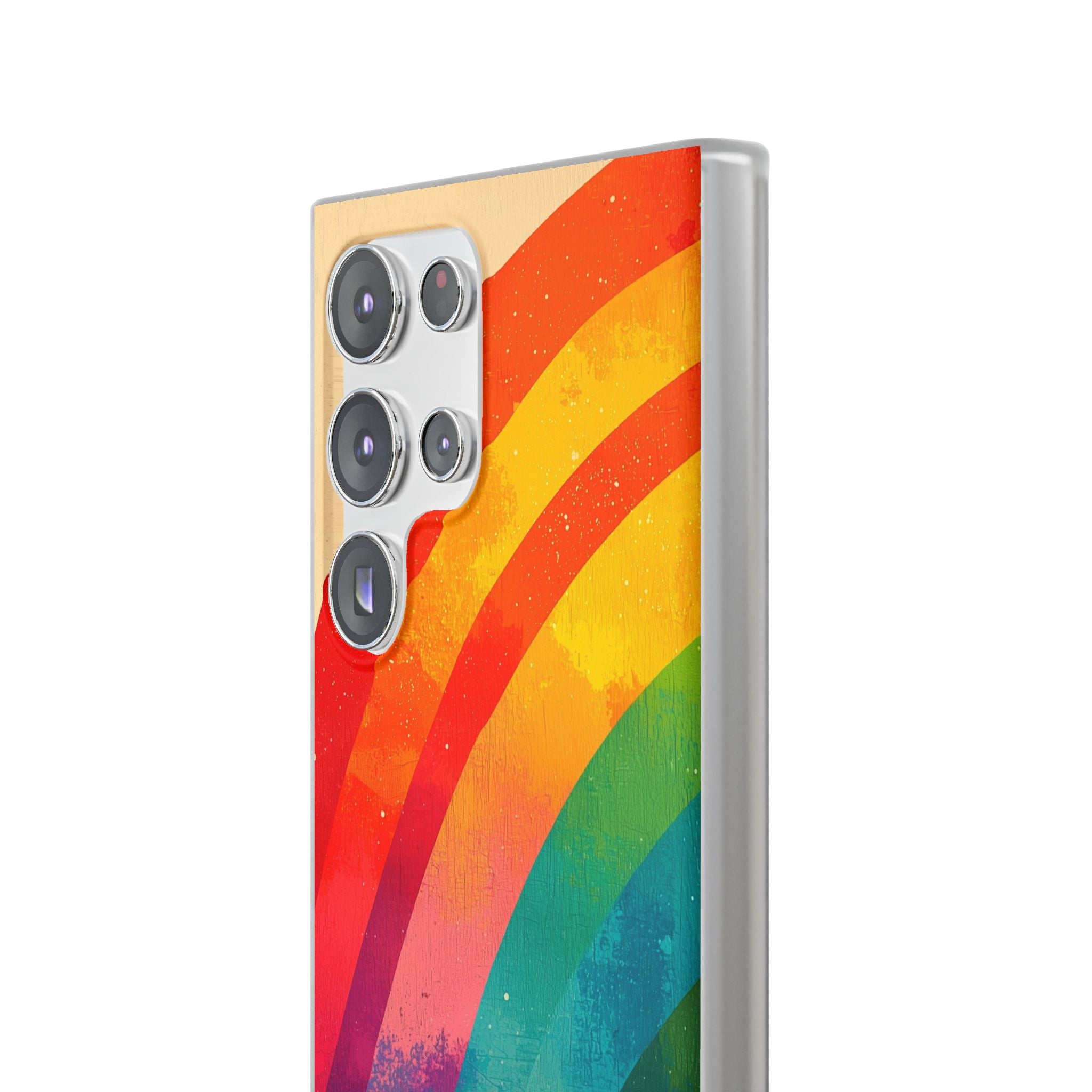 Textured Rainbow Arc Samsung S23 Ultra Case - Soft
